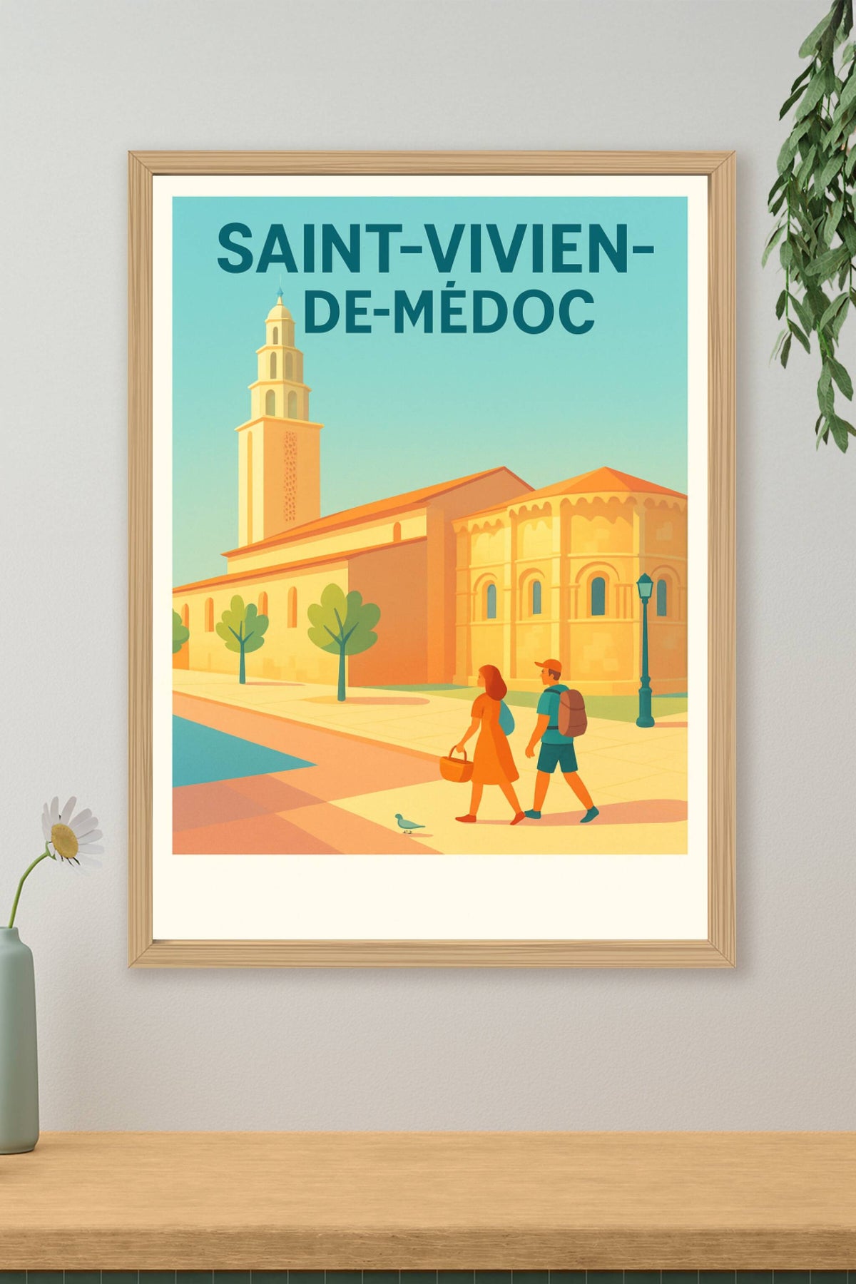 Affiche de Saint-Vivien-de-Médoc - Une invitation au voyage et à la découverte