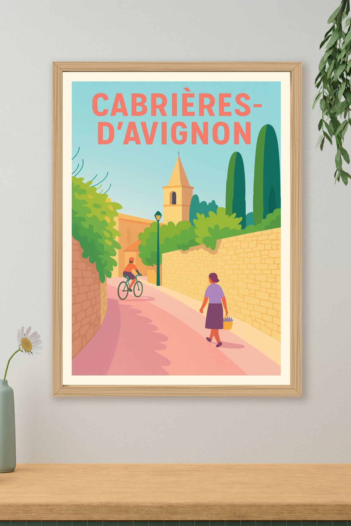 Affiche de Cabrières-d'Avignon - Balade en douceur au cœur du village