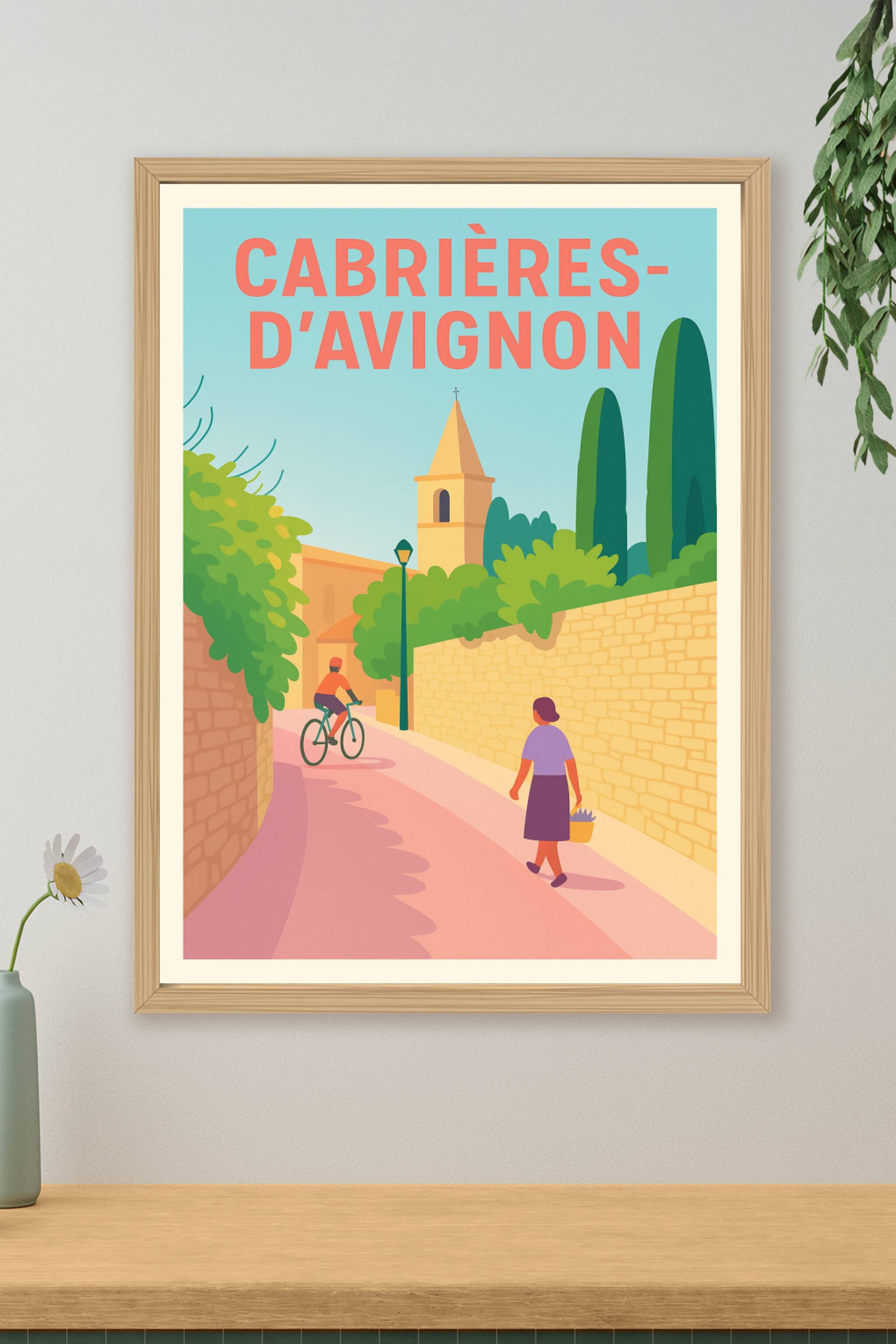 Affiche de Cabrières-d'Avignon - Balade en douceur au cœur du village