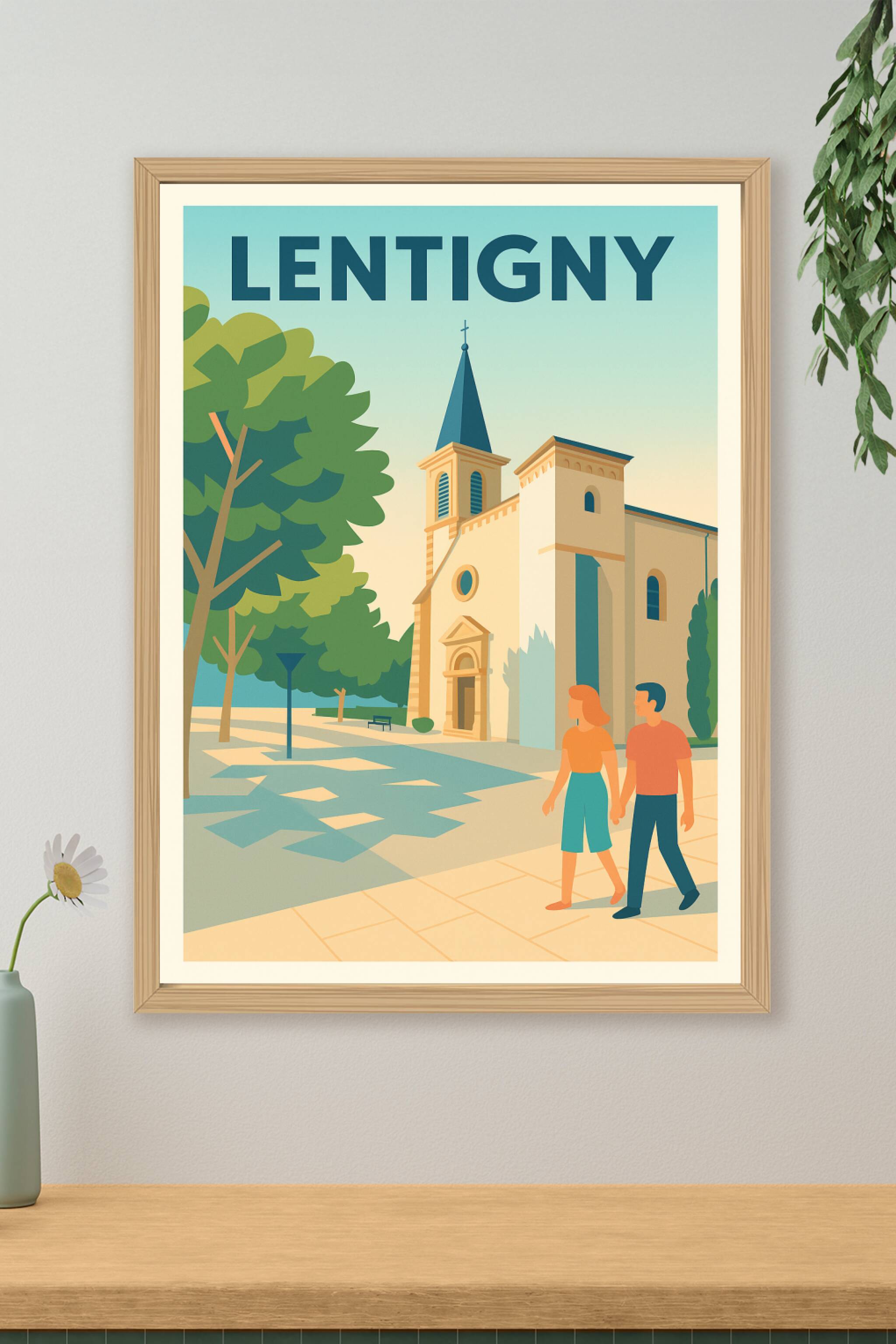 Affiche de Lentigny - Charme et Sérénité au Cœur du Village