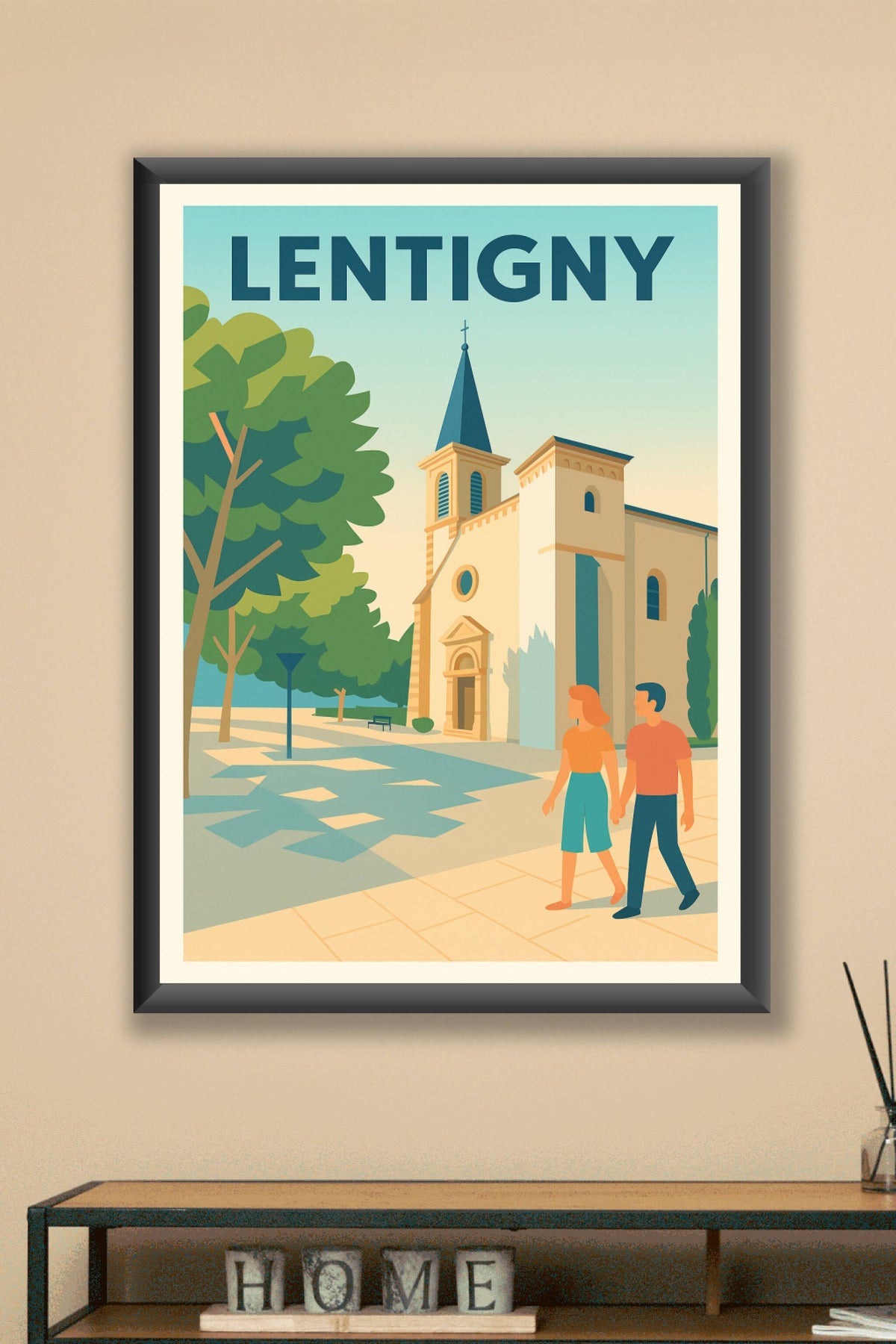 Affiche de Lentigny - Charme et Sérénité au Cœur du Village