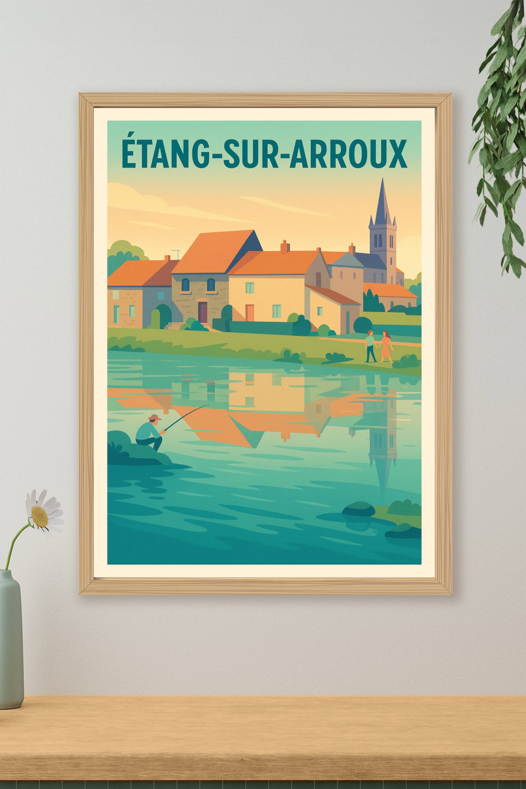 Affiche de Étang-sur-Arroux - Charme bucolique au bord de l'eau