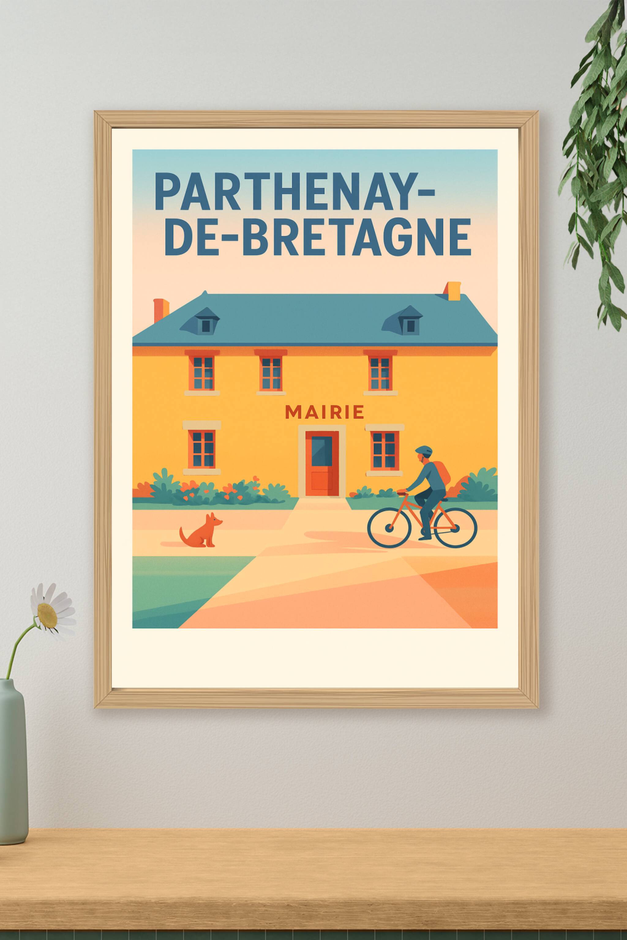 Affiche de Parthenay-de-Bretagne - Charme et sérénité au cœur de la Bretagne