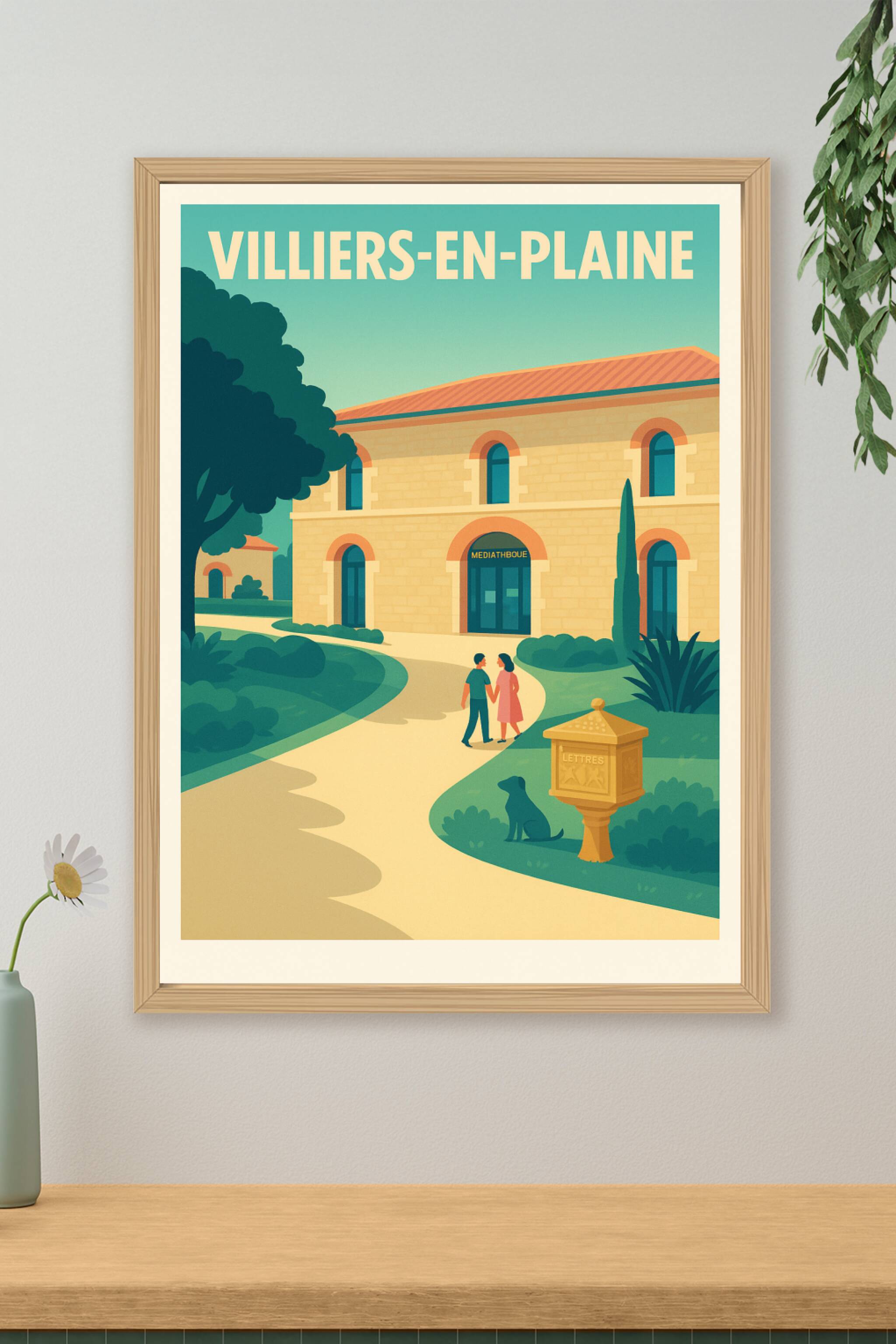 Affiche de Villiers-en-Plaine - Douceur de vivre et charme local