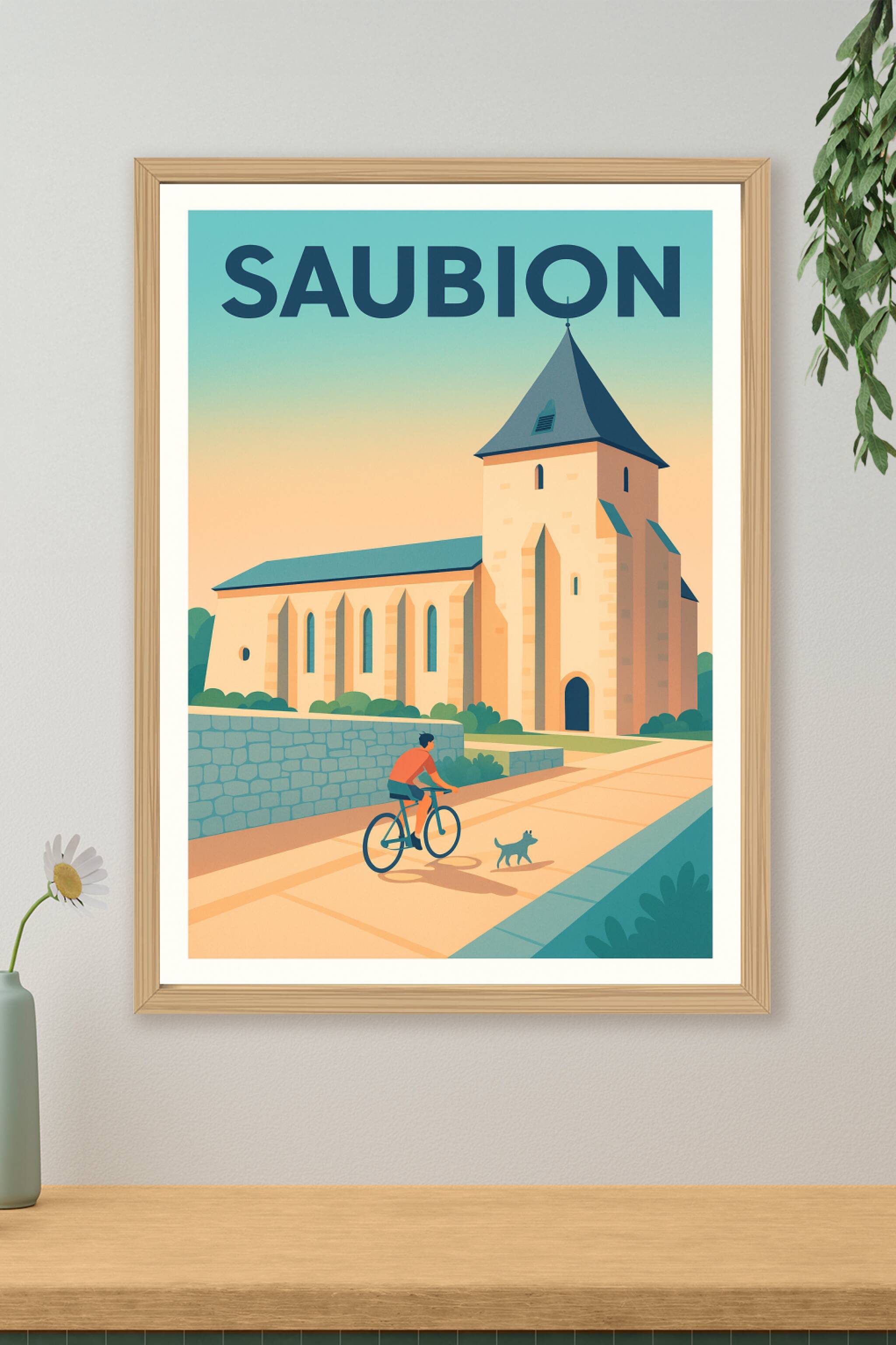 Affiche de Saubion - Charme et sérénité basque