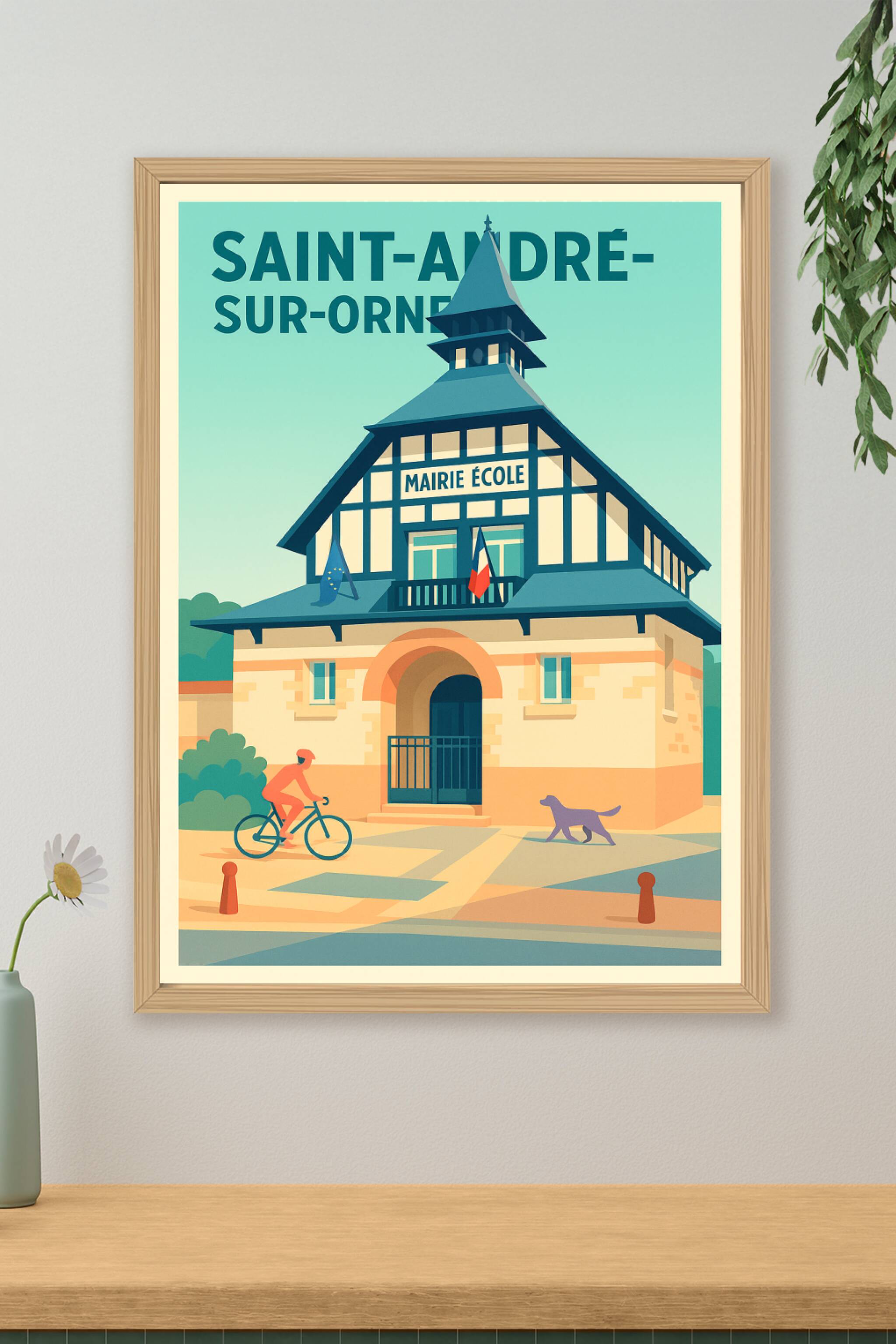 Affiche de Saint-André-sur-Orne - Évasion paisible au cœur du village