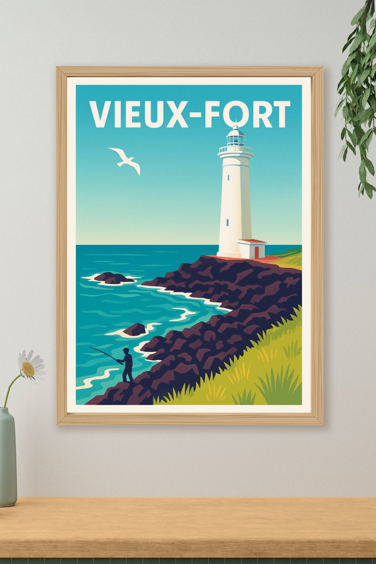 Affiche de Vieux-Fort - Havre de paix au bord de la mer