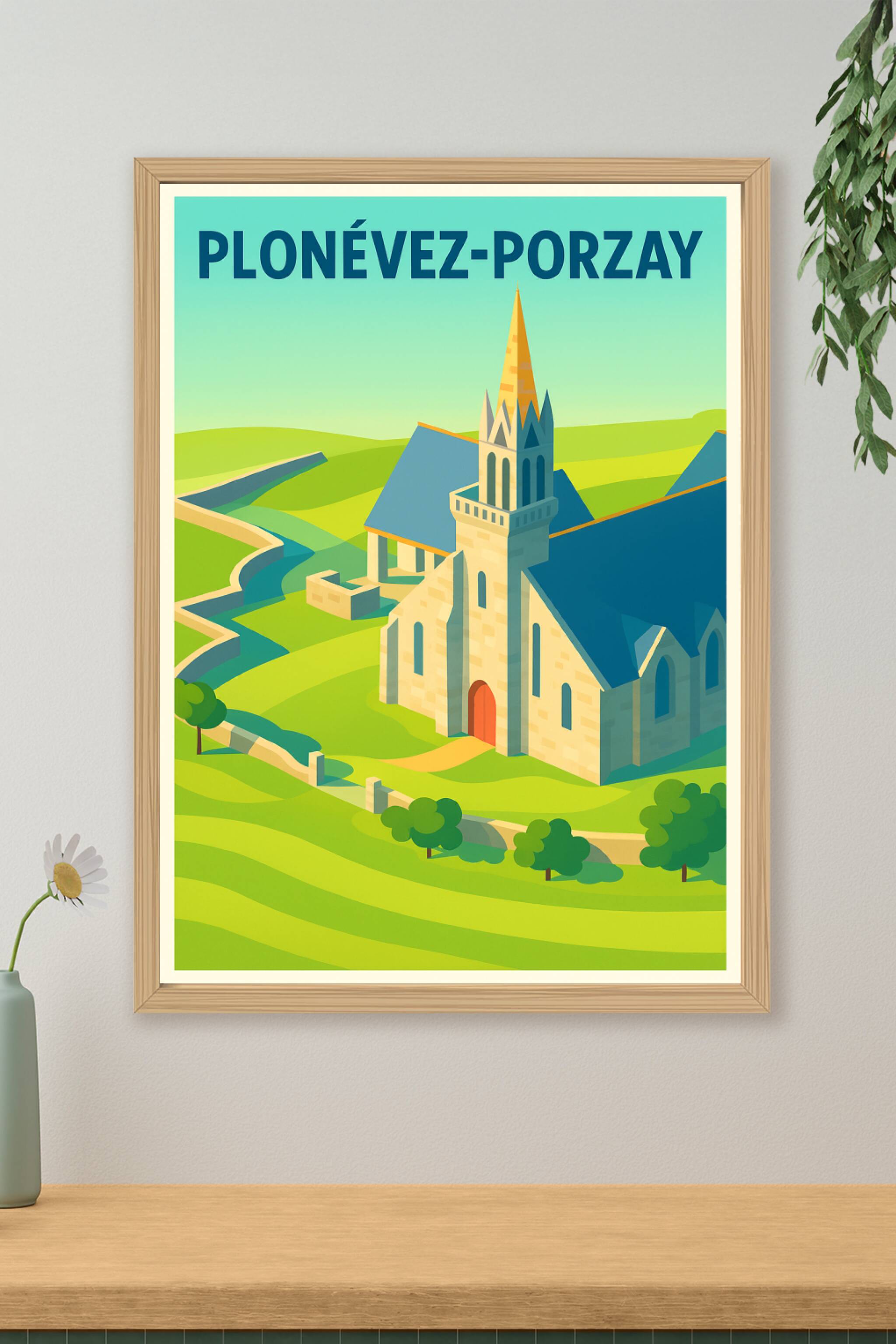 Affiche de Plonévez-Porzay - Charme et sérénité en Pays Breton