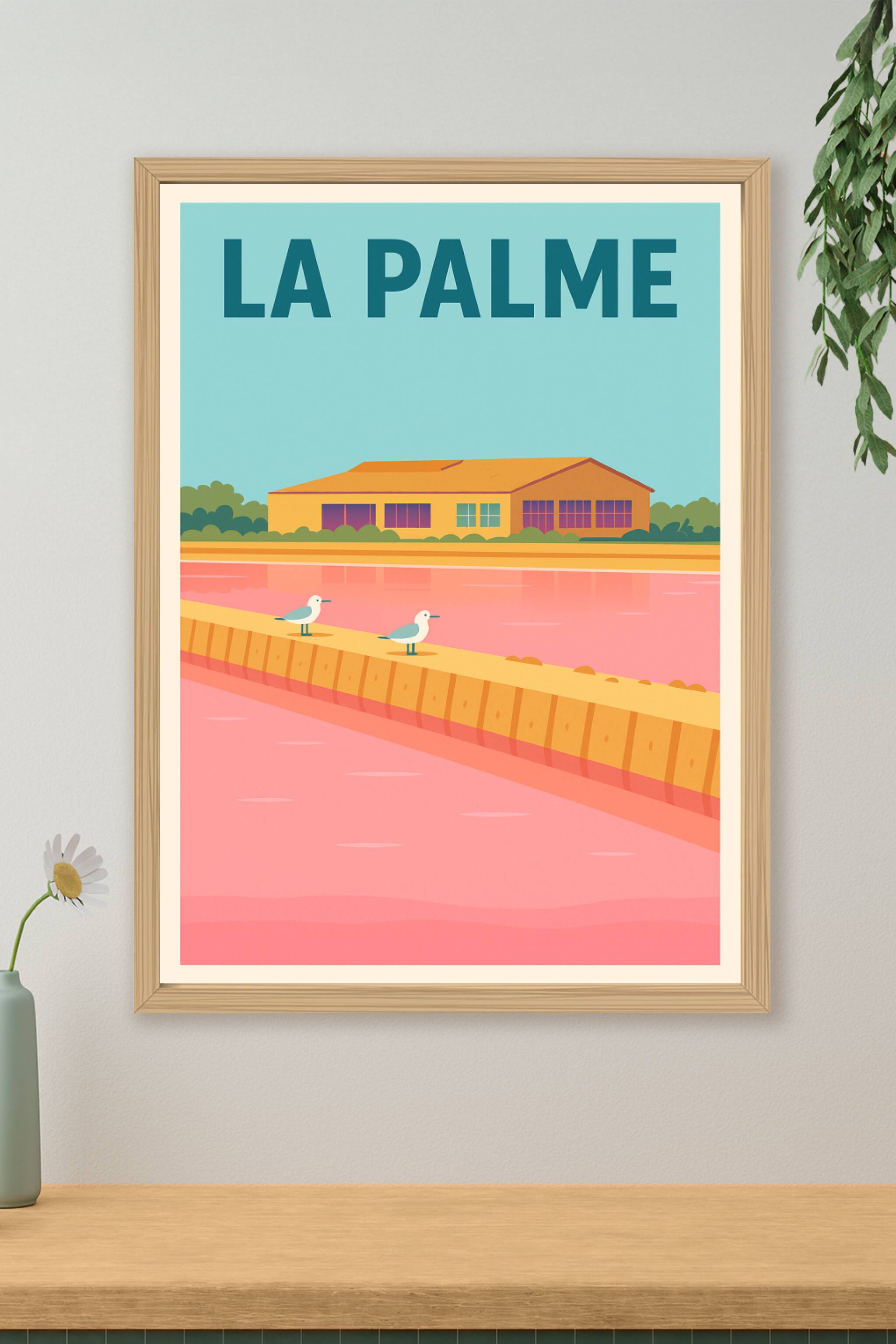 Affiche de La Palme - Tranquillité au bord des salins