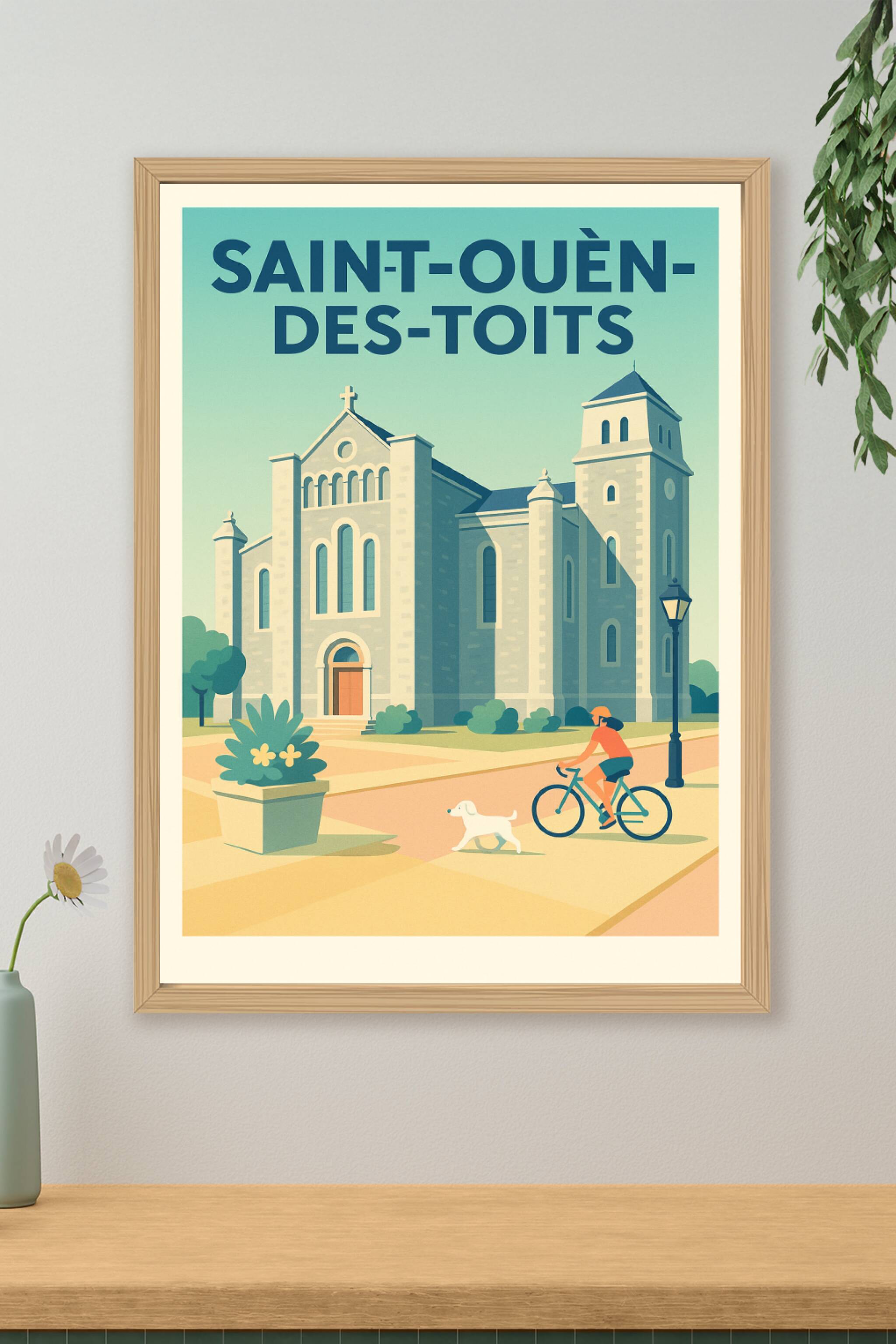 Affiche de Saint-Ouën-des-Toits - Charme et Sérénité à Chaque Regard