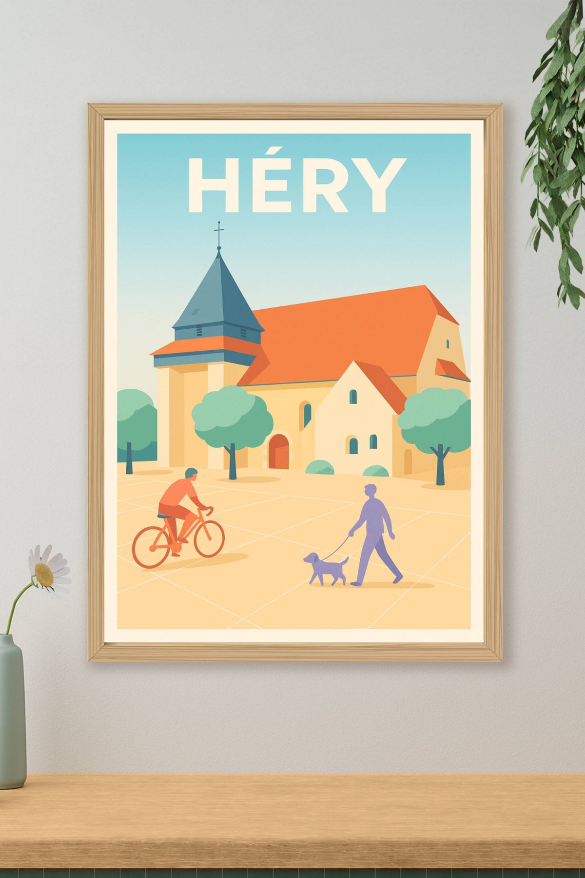 Affiche de Héry - Charme paisible et vie de village