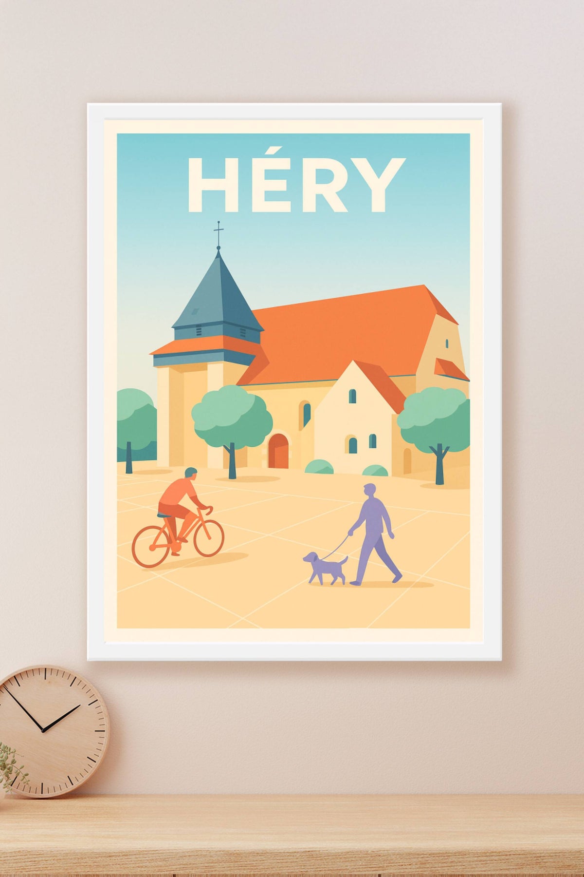 Affiche de Héry - Charme paisible et vie de village