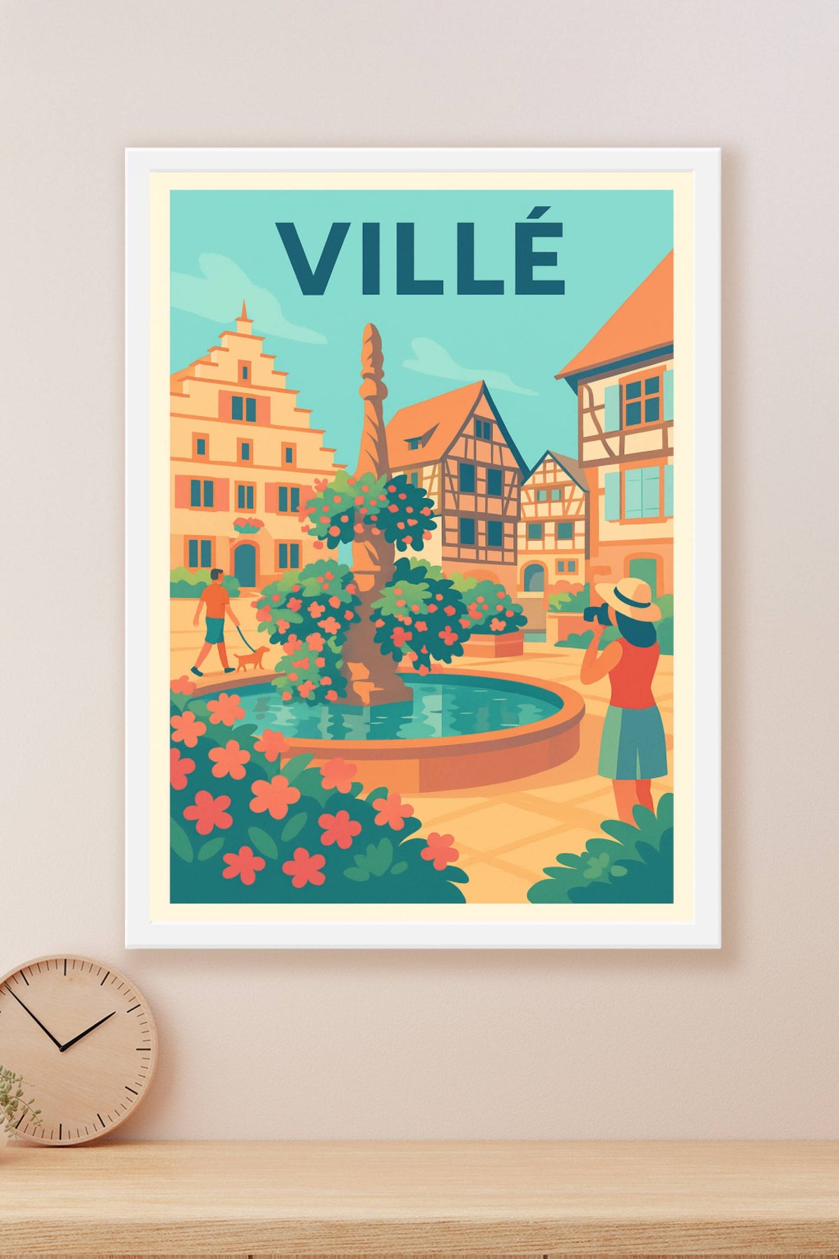 Affiche de Villé - Charme pittoresque d'Alsace traditionnelle