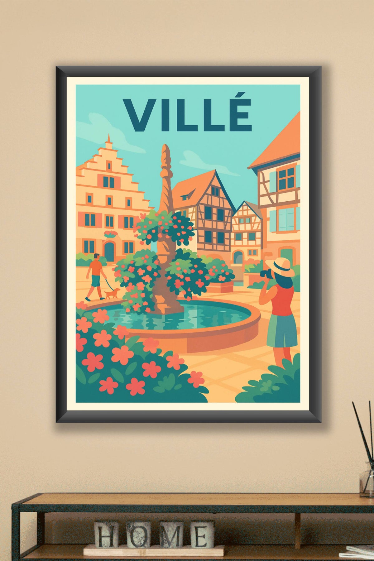 Affiche de Villé - Charme pittoresque d'Alsace traditionnelle