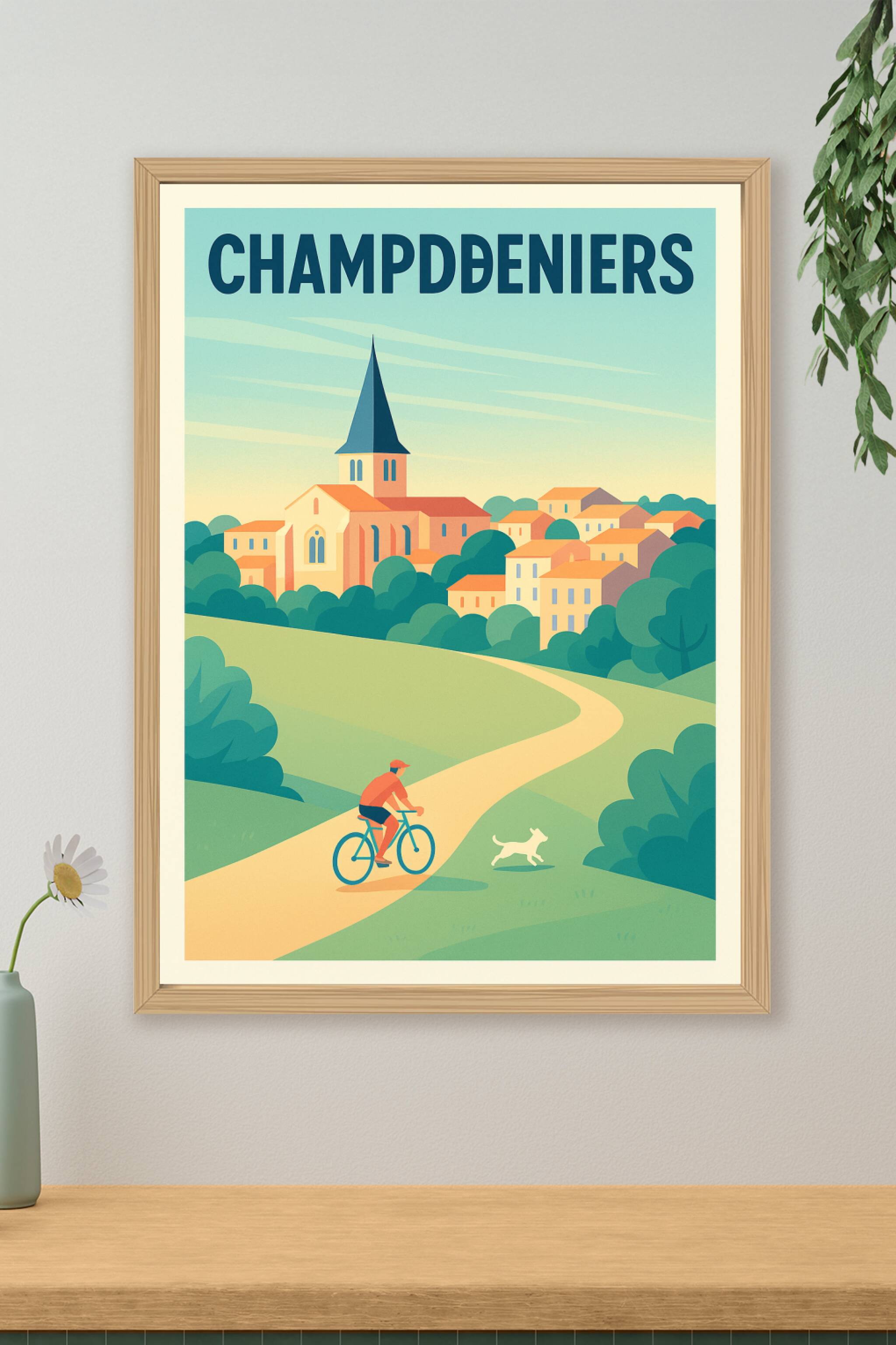 Affiche de Champdeniers - Balade paisible au village