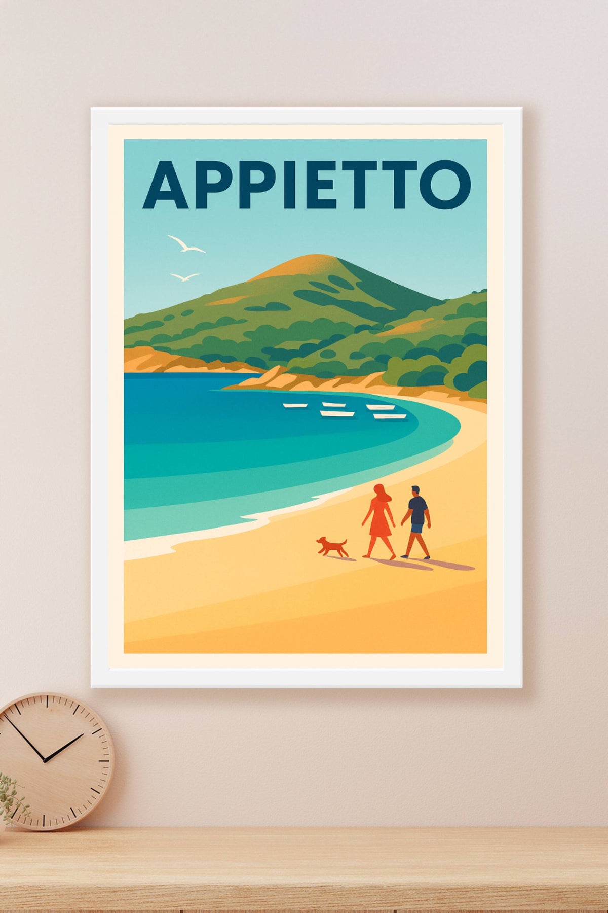 Affiche de Appietto - Promenade tranquille au bord de la mer