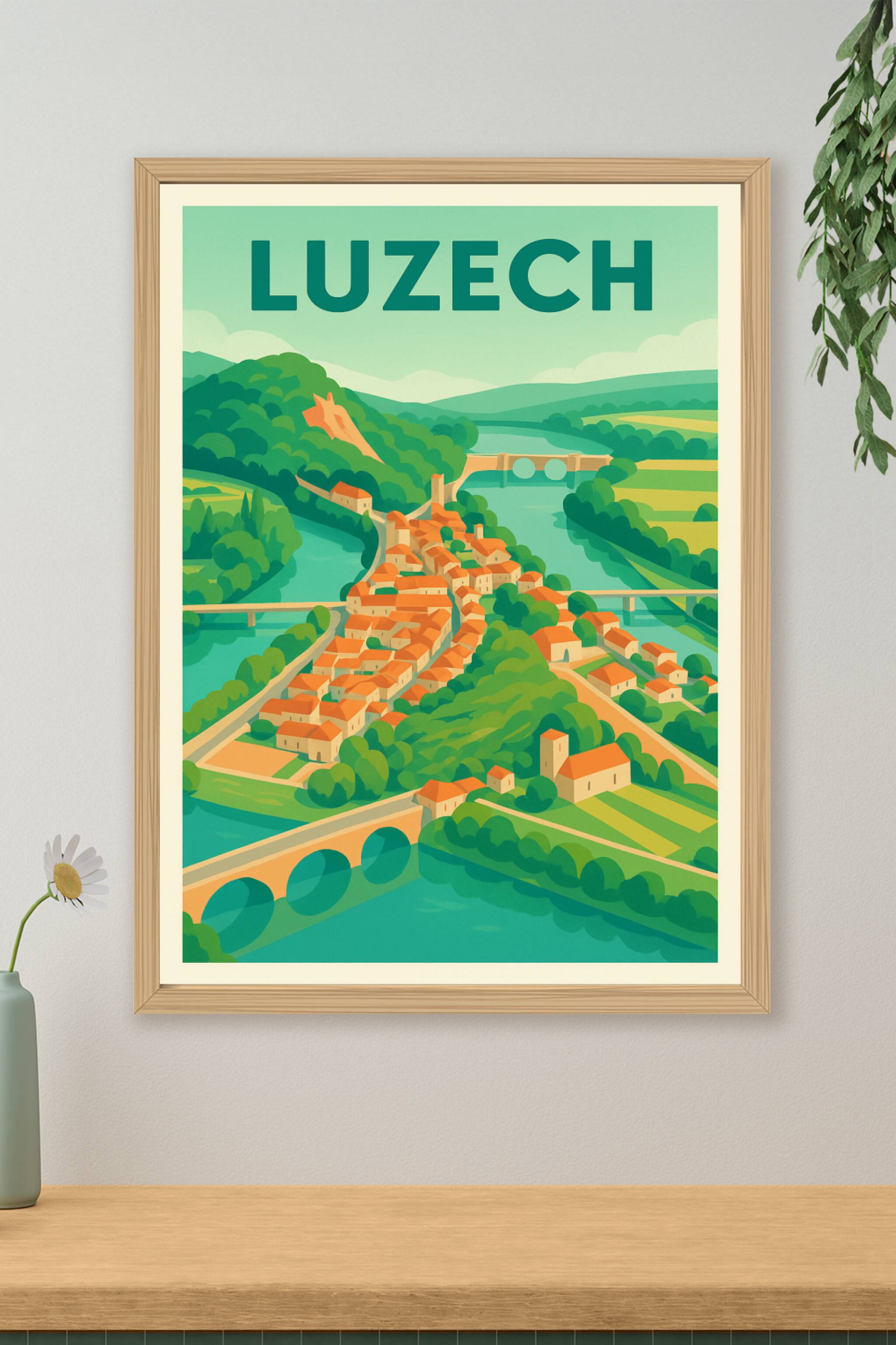 Affiche de Luzech - Échappée Belle au Cœur du Lot