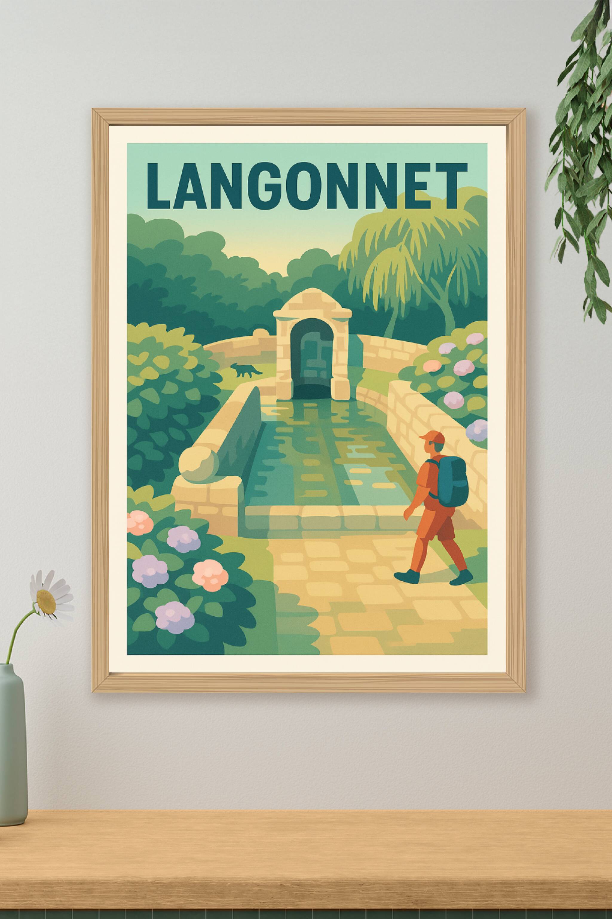 Affiche de Langonnet - Invitation à la découverte paisible
