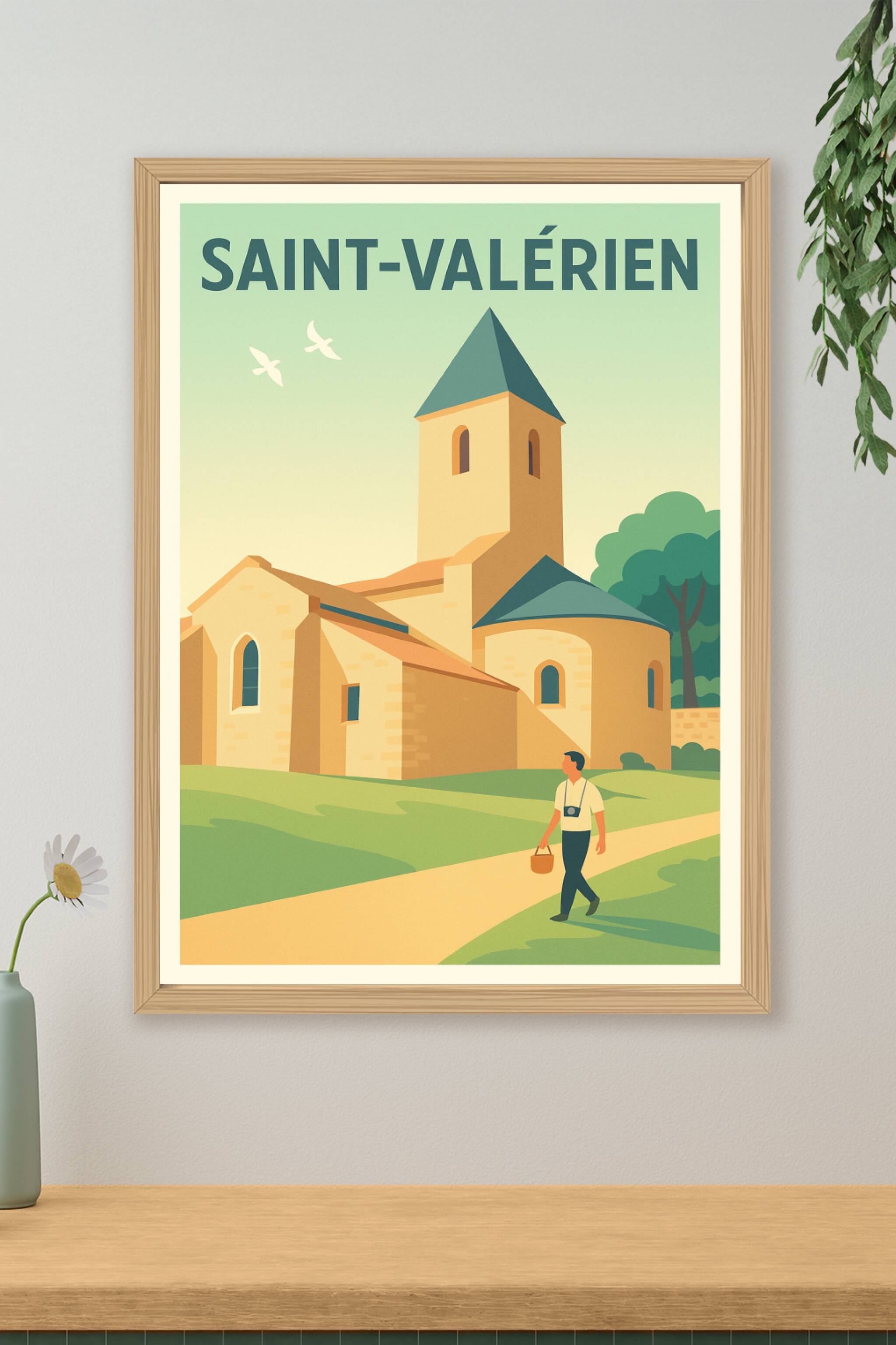 Affiche de Saint-Valérien - Charme intemporel et sérénité rurale