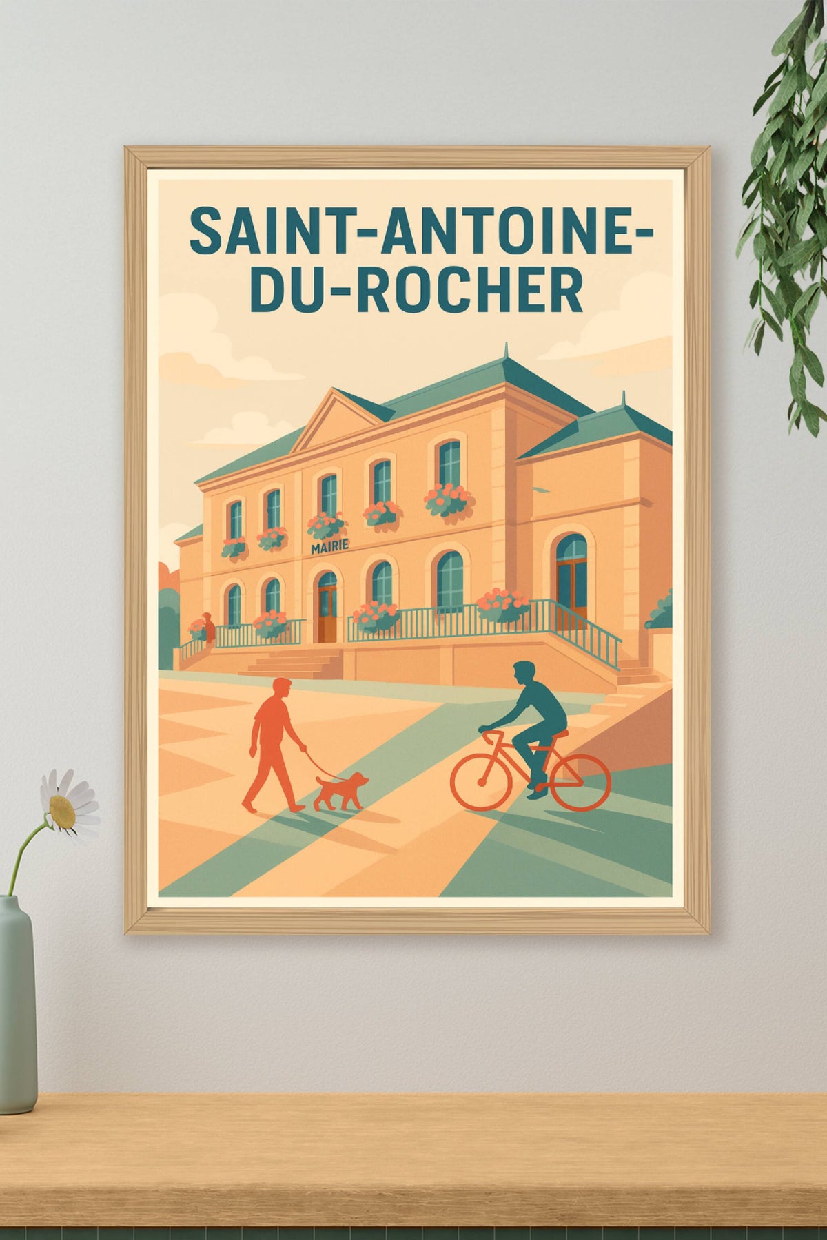 Affiche de Saint-Antoine-du-Rocher - Charme et douceur de vivre au cœur du village