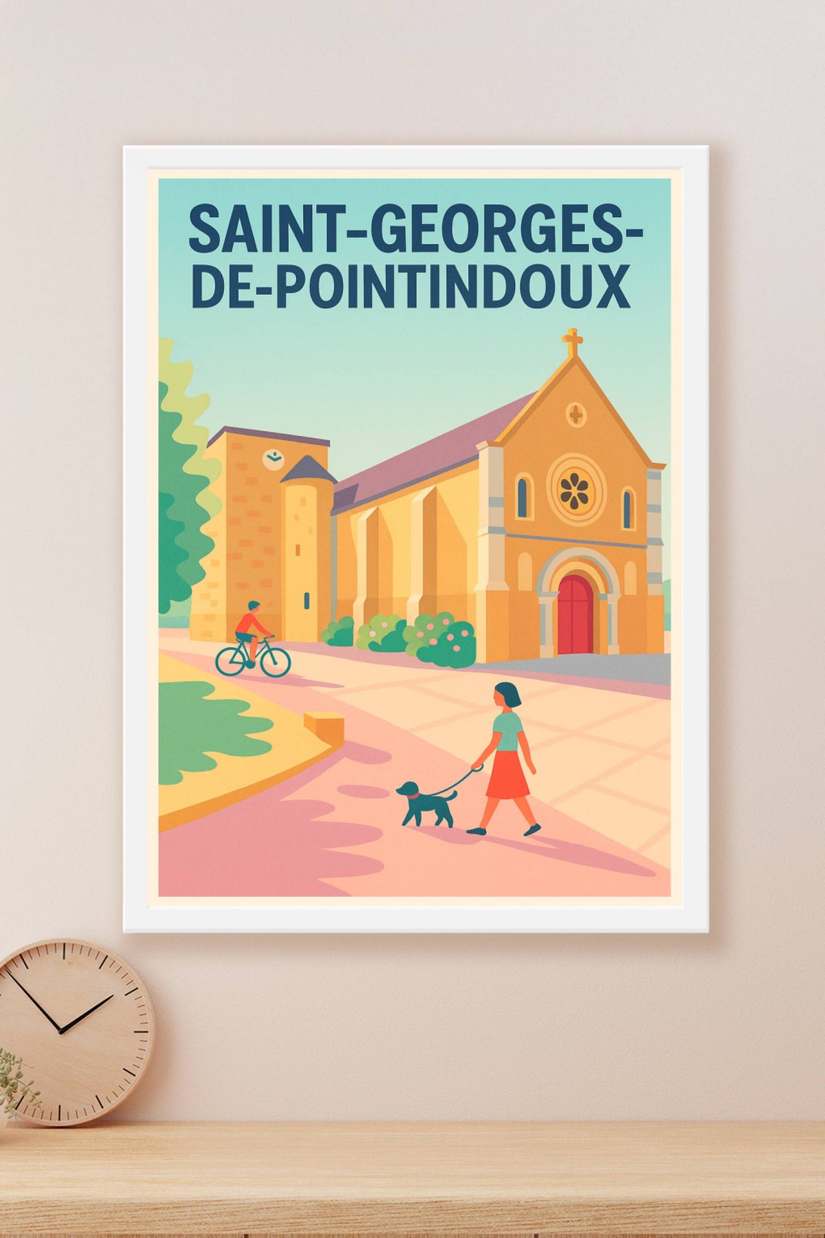 Affiche de Saint-Georges-de-Pointindoux - Un village paisible à l'ombre de son église