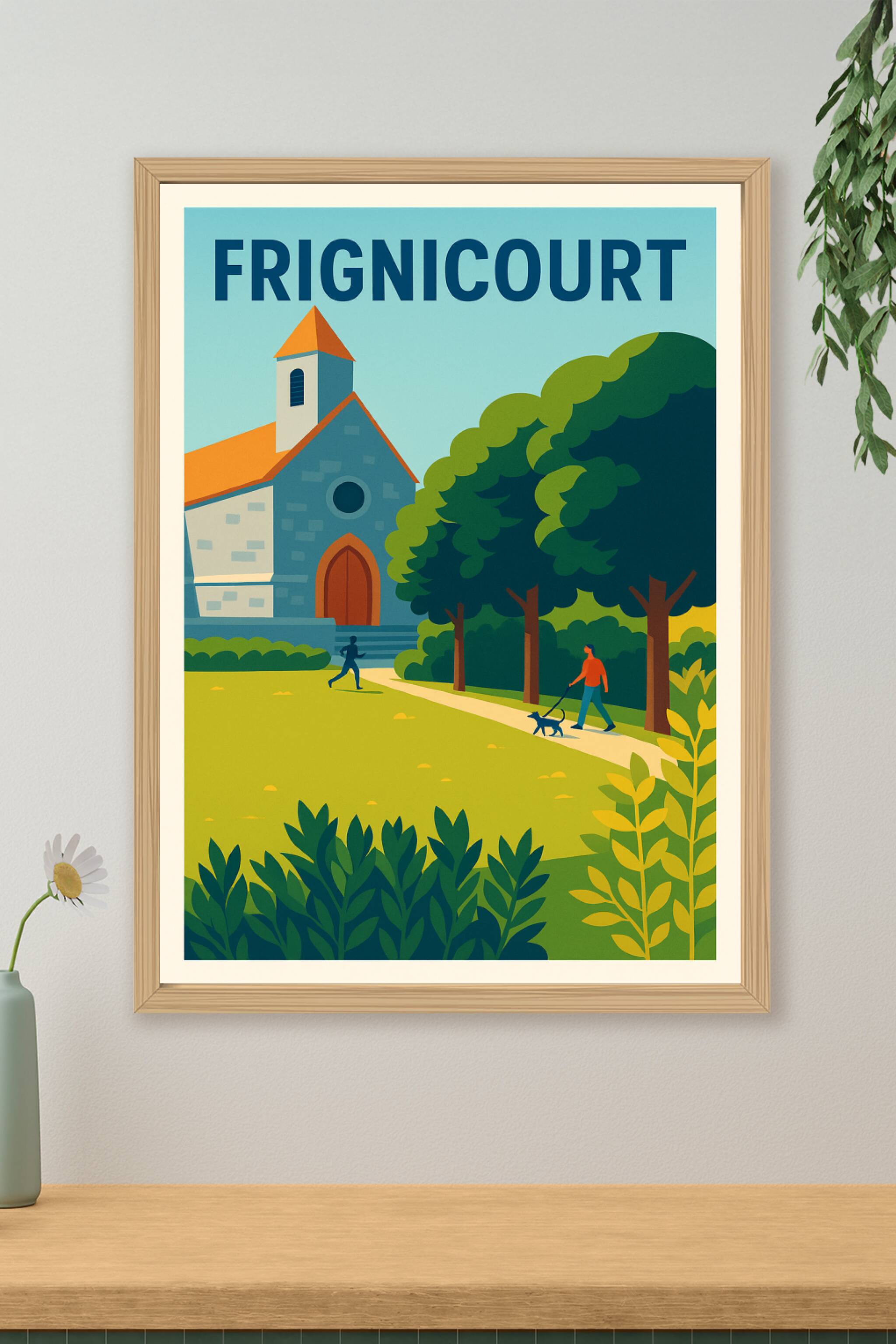 Affiche de Frignicourt - Harmonie paisible au cœur du village