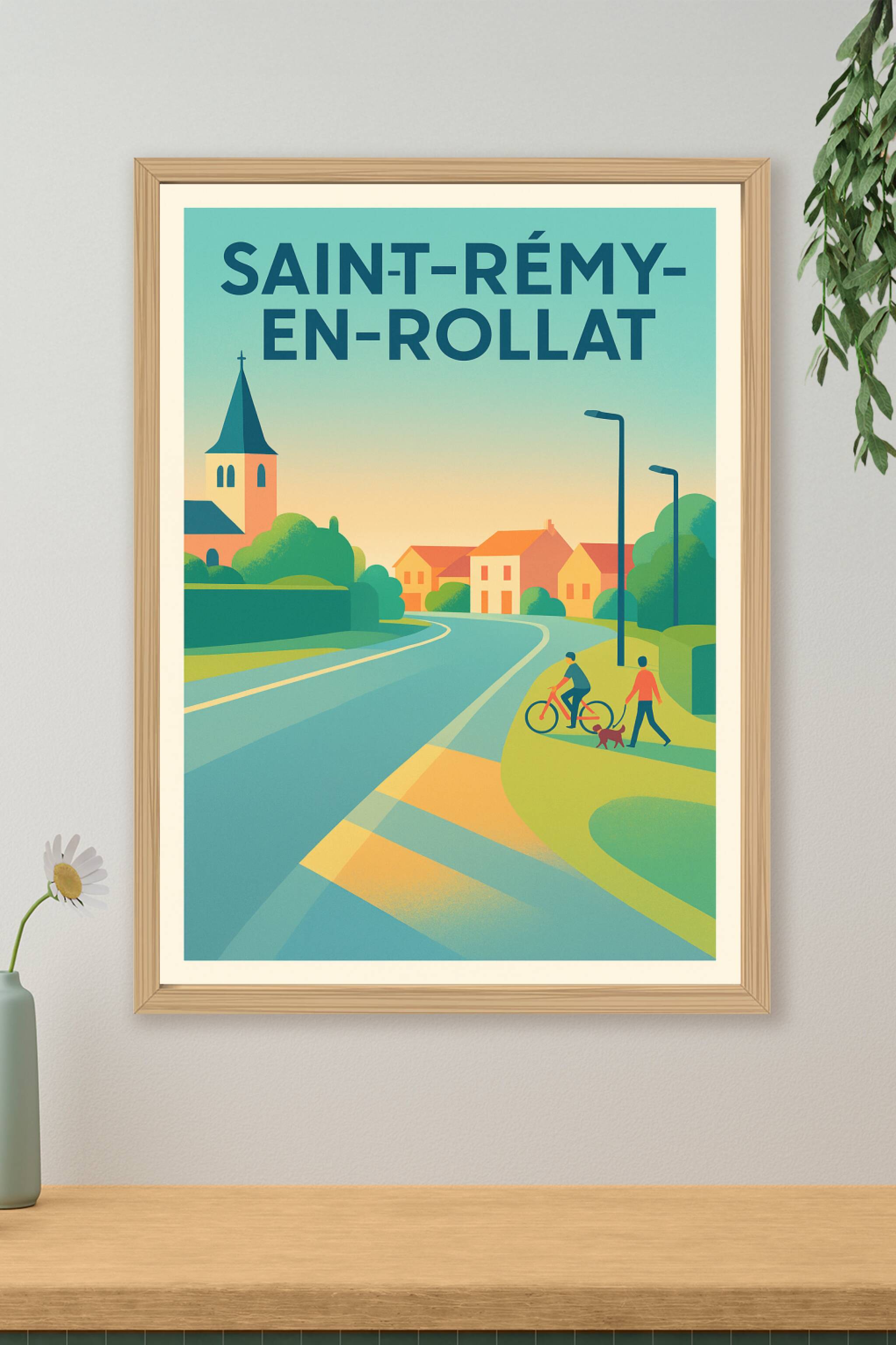 Affiche de Saint-Rémy-en-Rollat - Promenade au cœur d’un village paisible