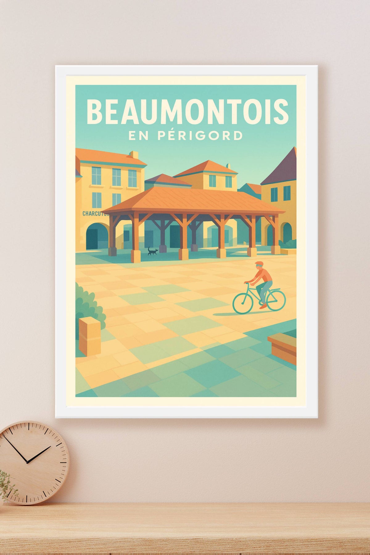 Affiche de Beaumontois en Périgord - L'élégance d'une place au charme authentique