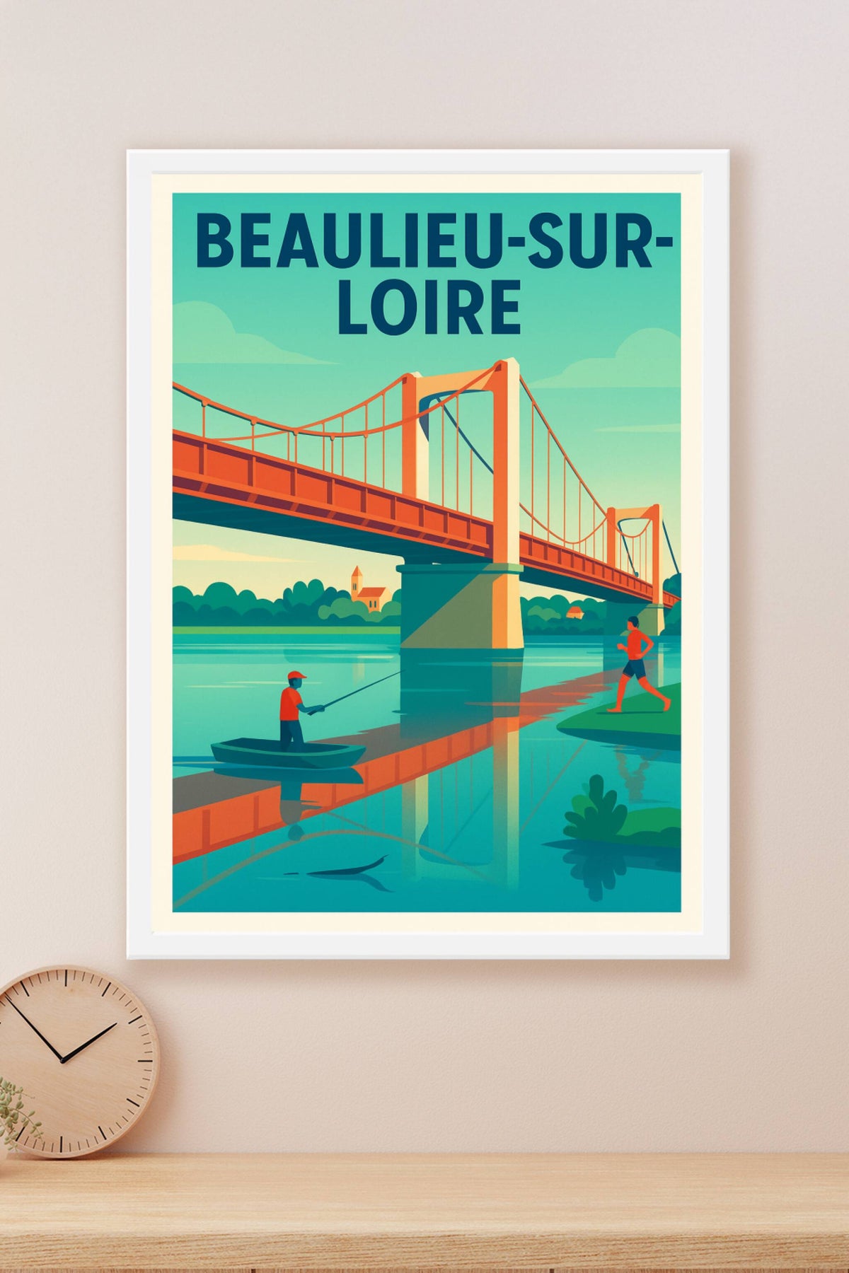 Affiche de Beaulieu-sur-Loire - Harmonie entre nature et architecture