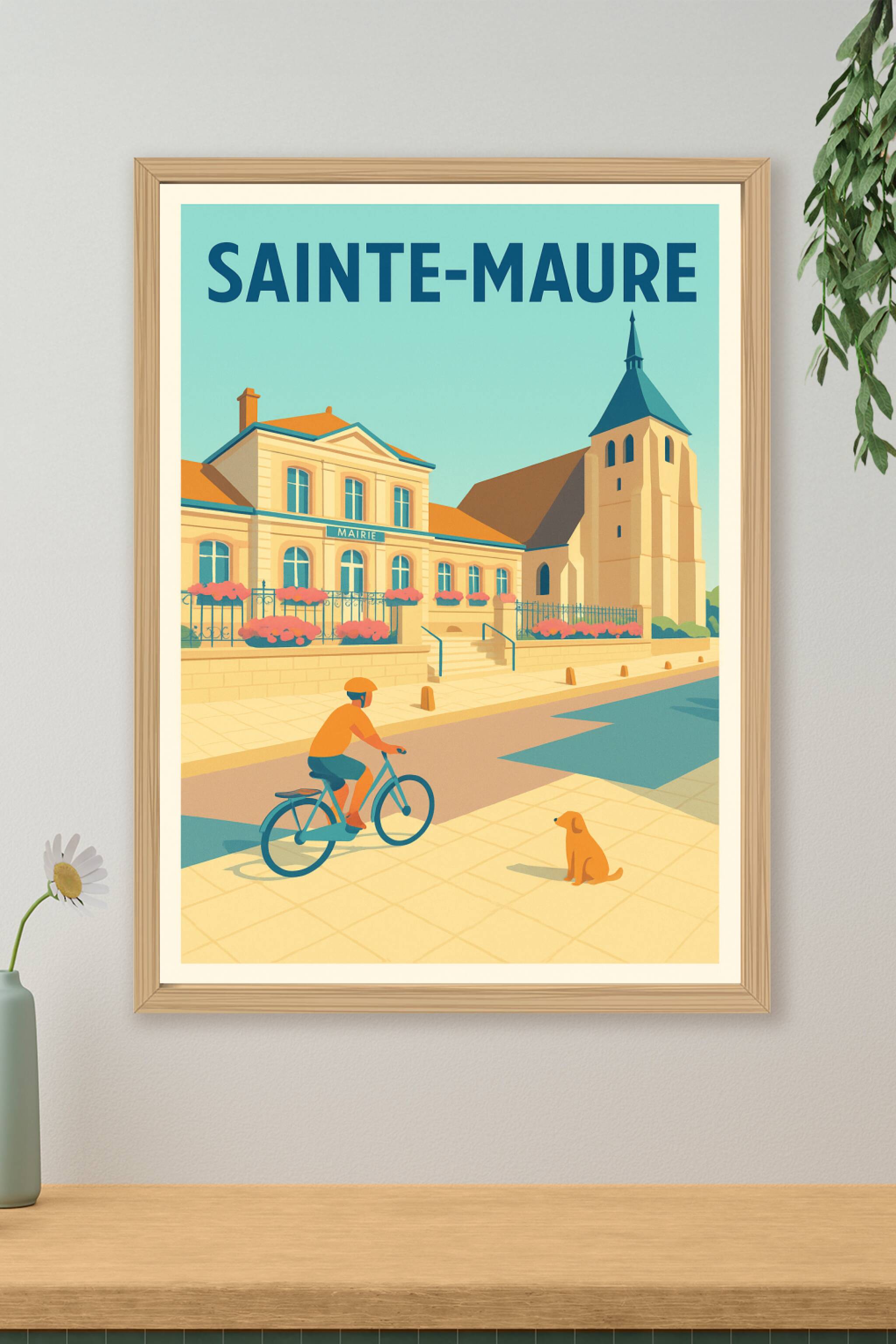 Affiche de Sainte-Maure - Charme paisible et authenticité locale