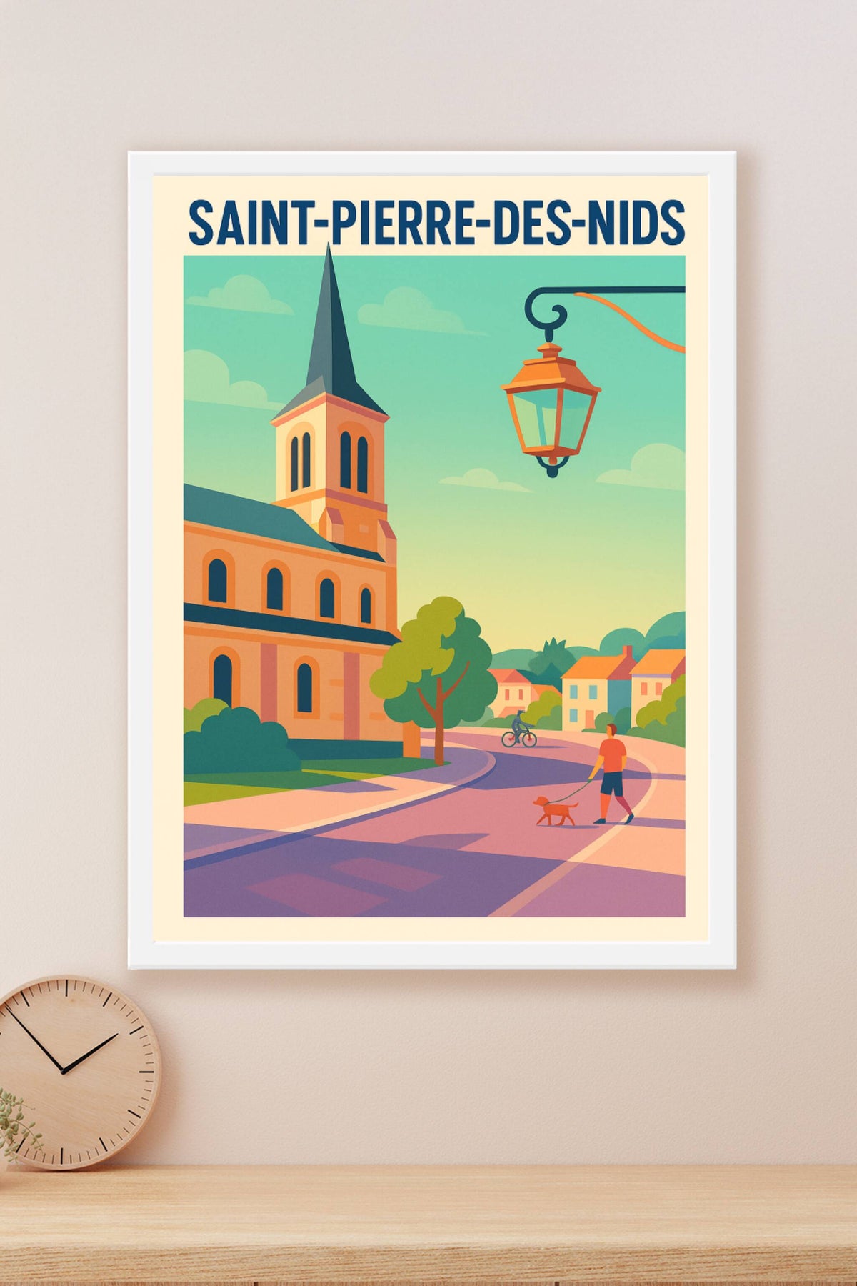 Affiche de Saint-Pierre-des-Nids - Une balade paisible au cœur du village