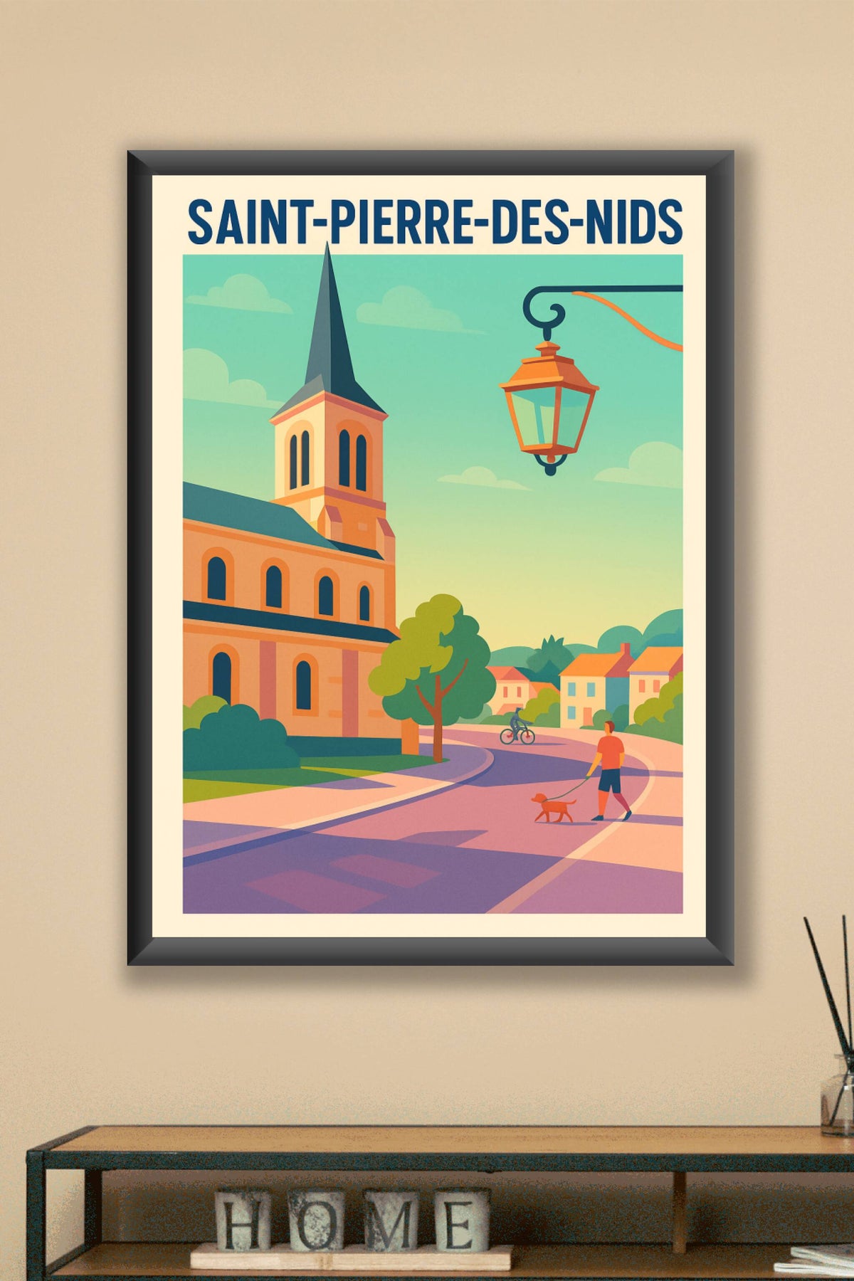 Affiche de Saint-Pierre-des-Nids - Une balade paisible au cœur du village