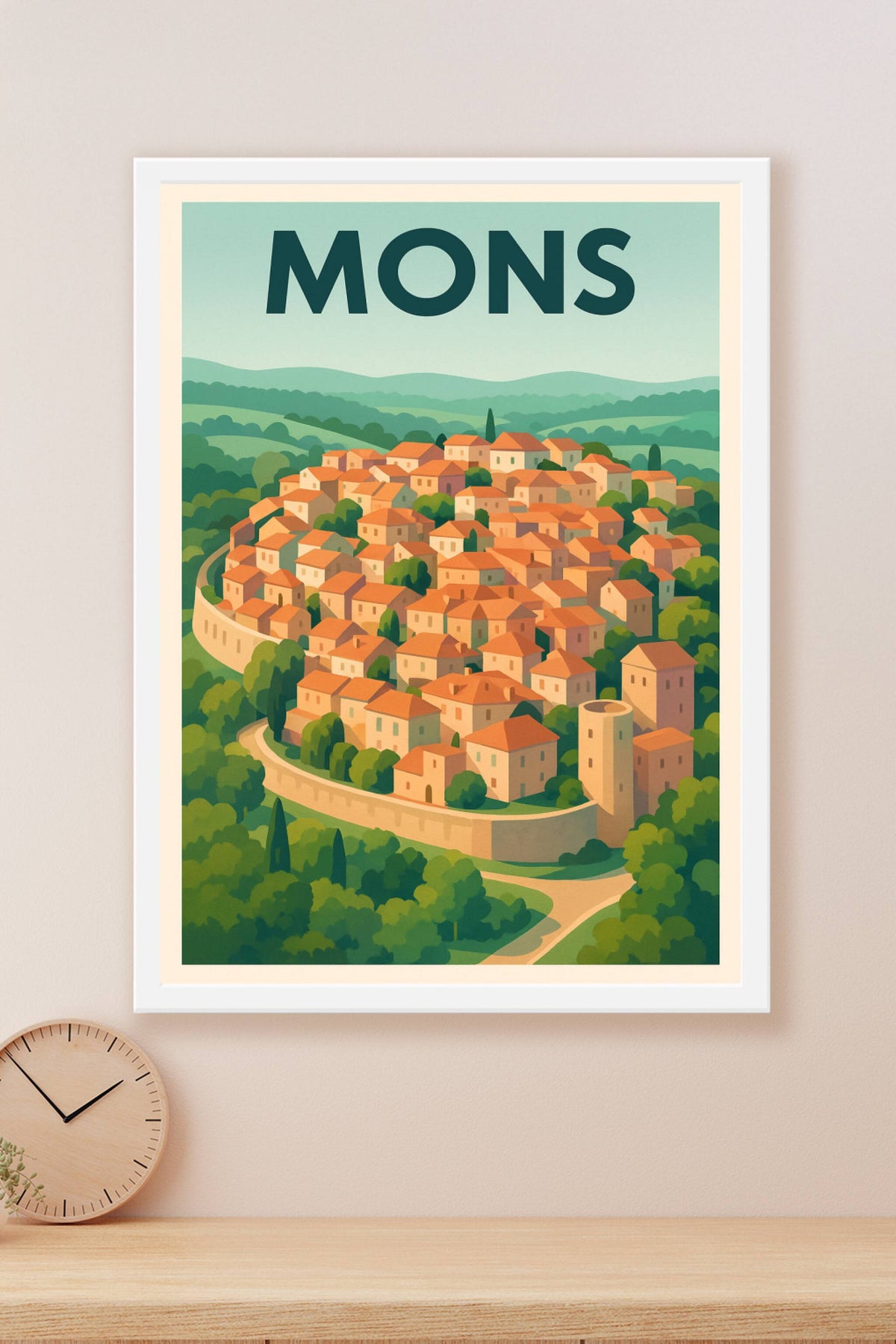 Affiche de Mons - Charme et sérénité d'une cité fortifiée