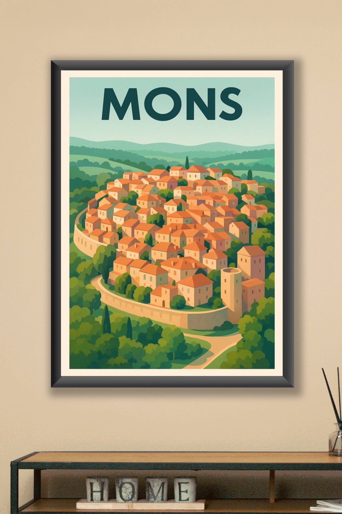 Affiche de Mons - Charme et sérénité d'une cité fortifiée