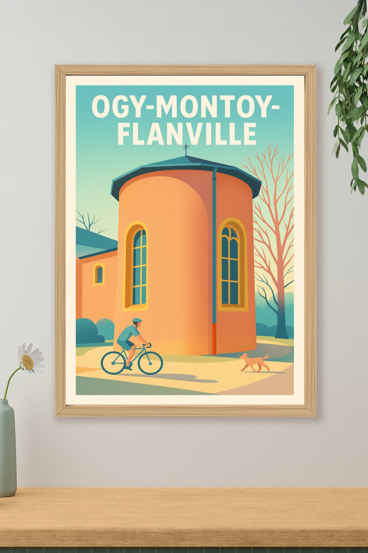 Affiche de Ogy-Montoy-Flanville - Charme et douceur à vélo