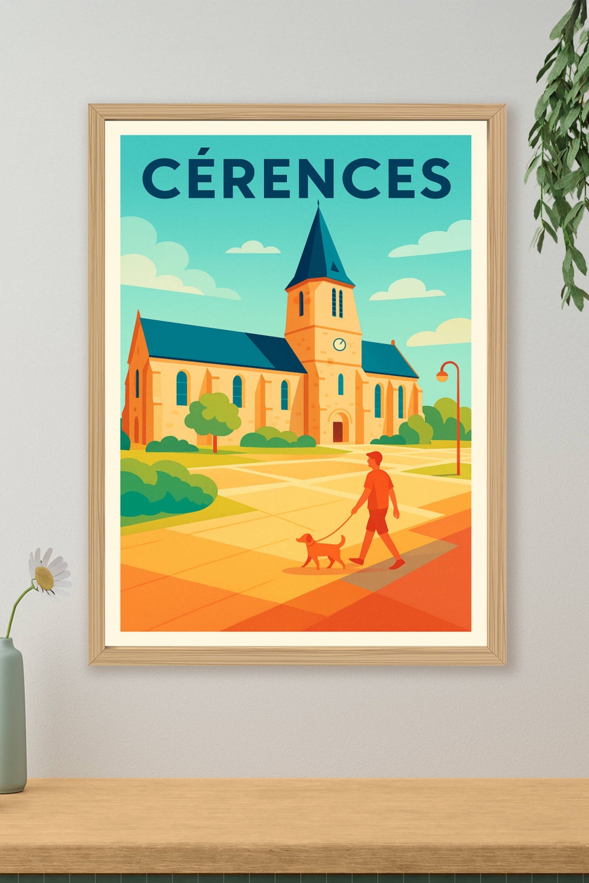 Affiche de Cérences - Charme et sérénité au cœur du village