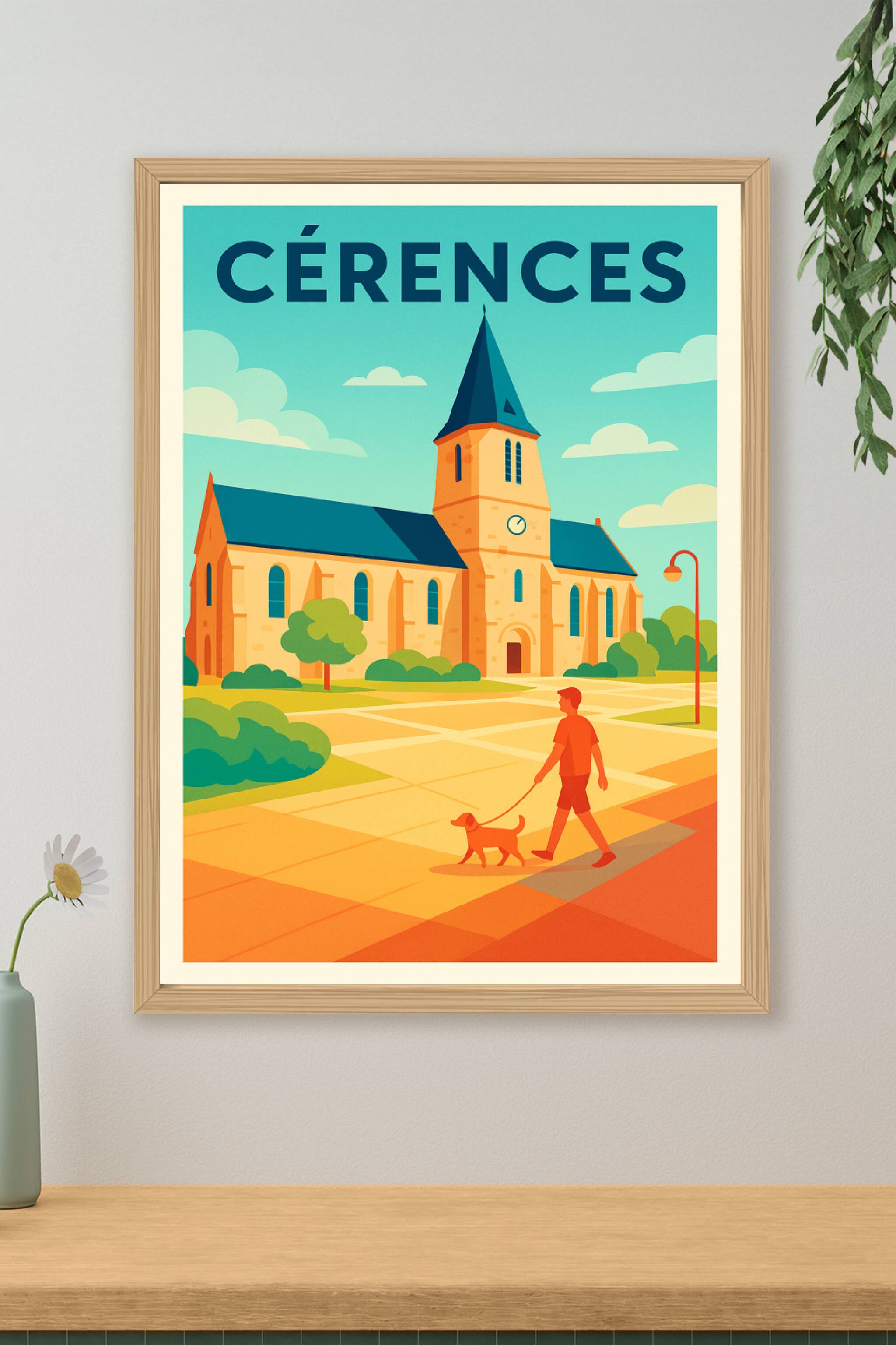 Affiche de Cérences - Charme et sérénité au cœur du village