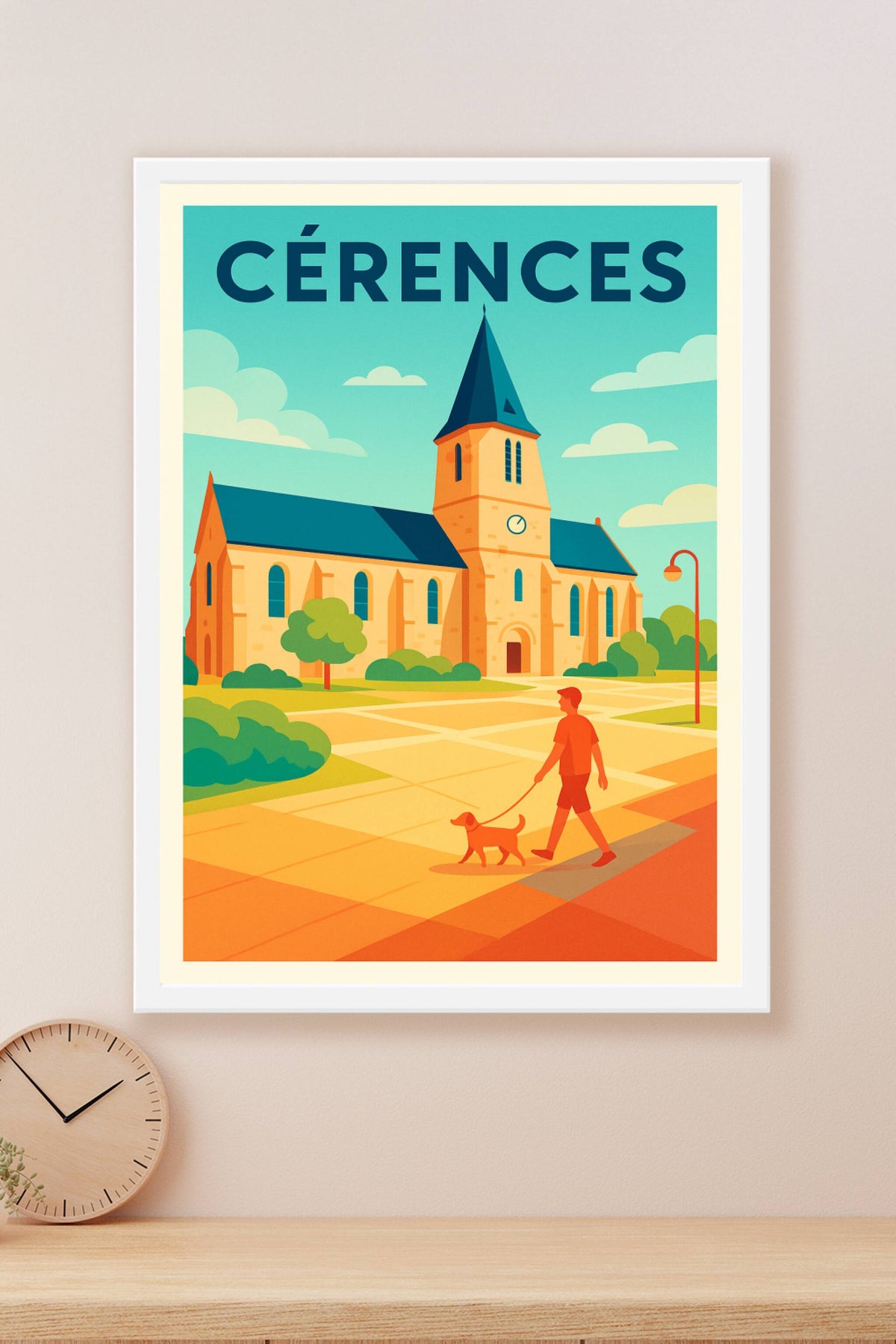 Affiche de Cérences - Charme et sérénité au cœur du village