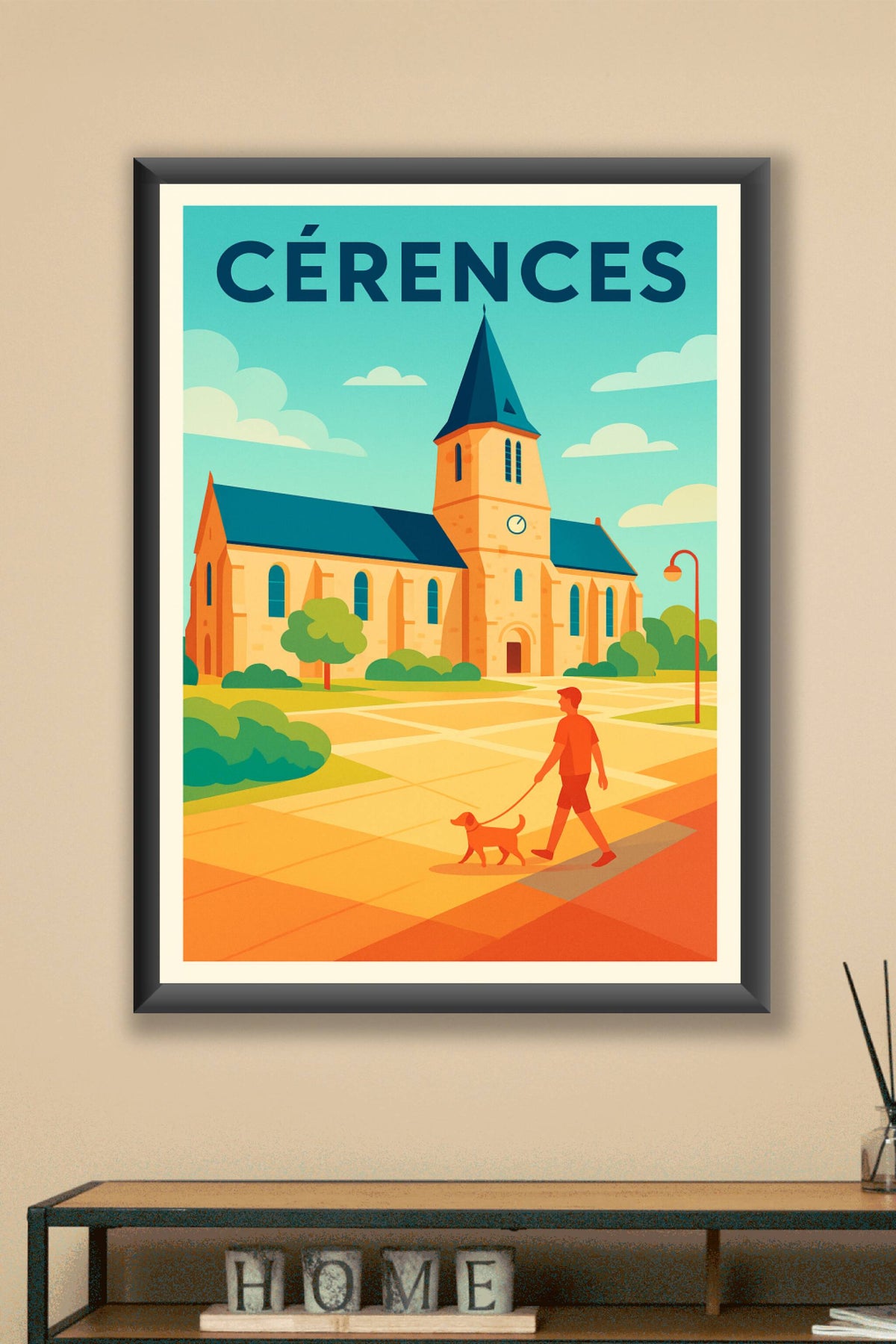 Affiche de Cérences - Charme et sérénité au cœur du village