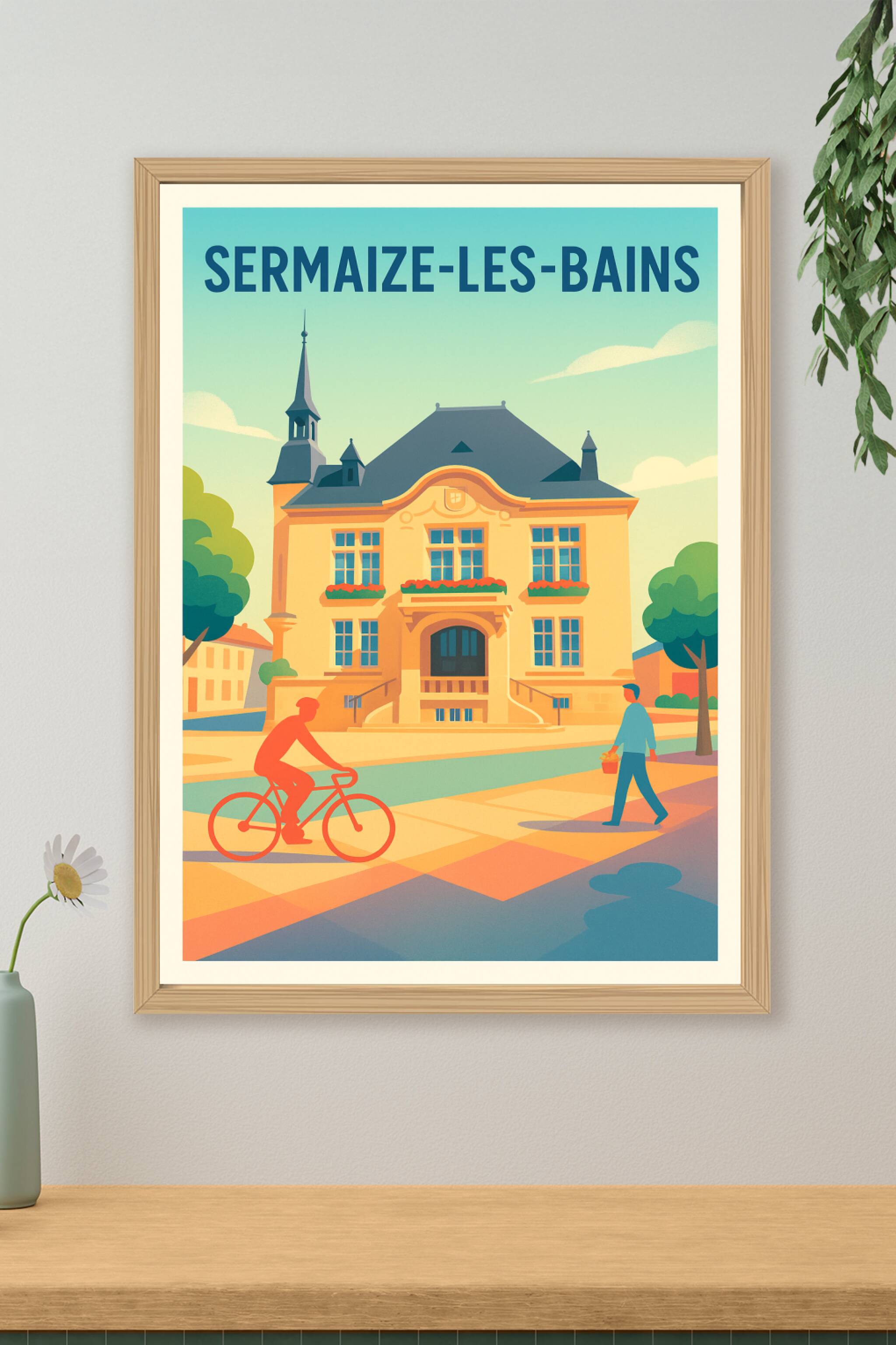 Affiche de Sermaize-les-Bains - L'élégance au cœur de la cité thermale