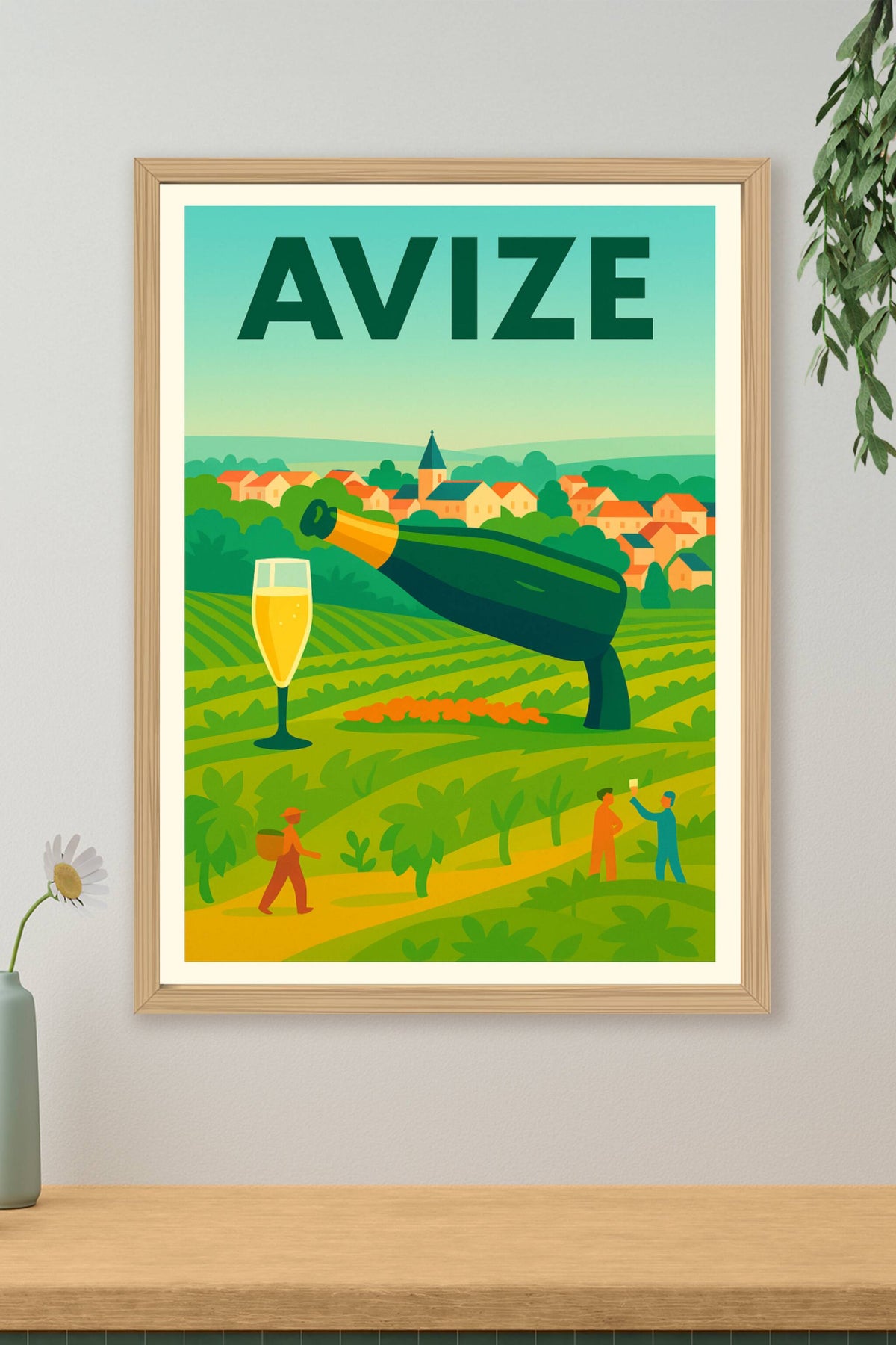 Affiche de Avize - L'élégance champenoise au cœur des vignobles