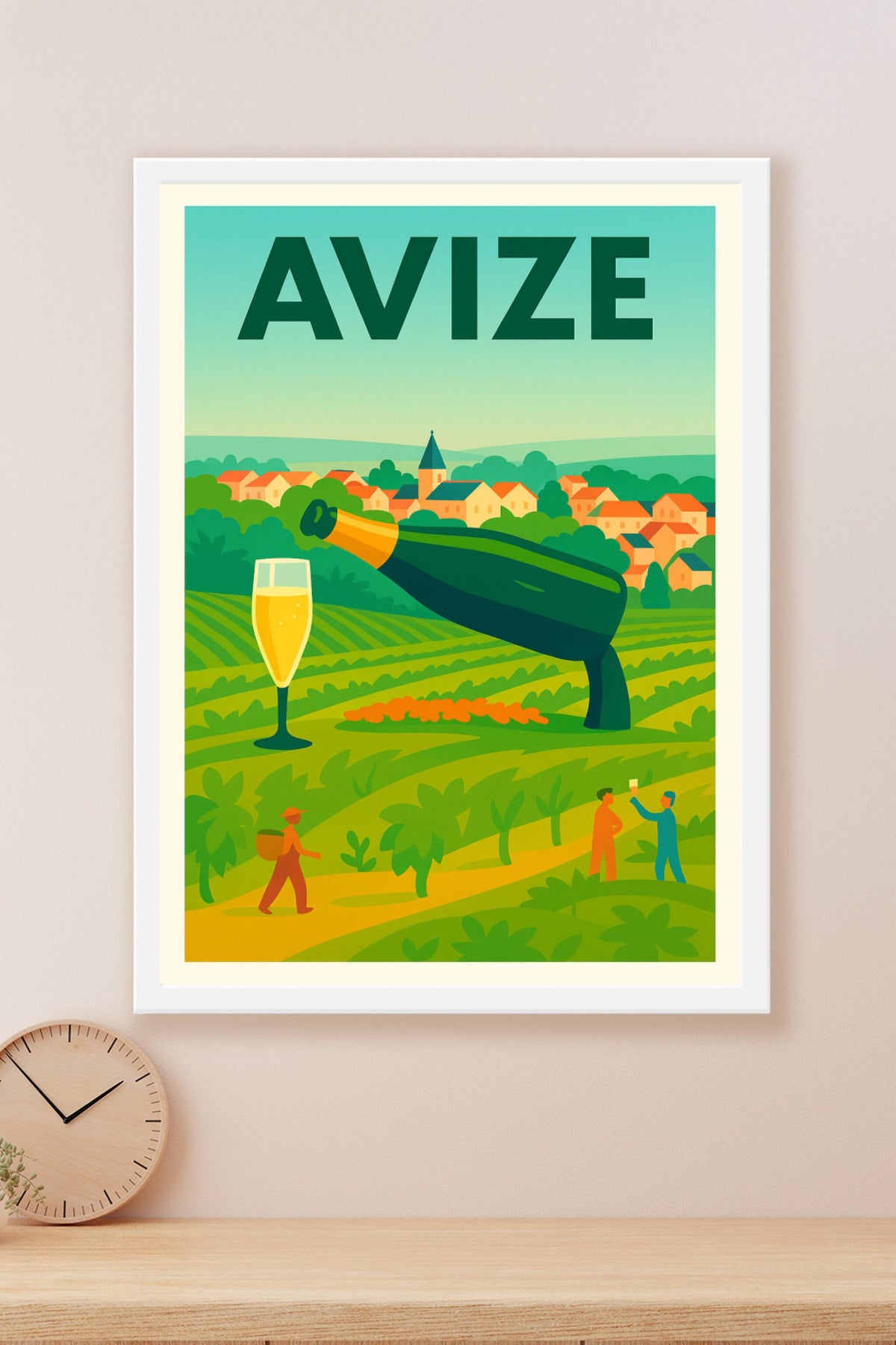 Affiche de Avize - L'élégance champenoise au cœur des vignobles