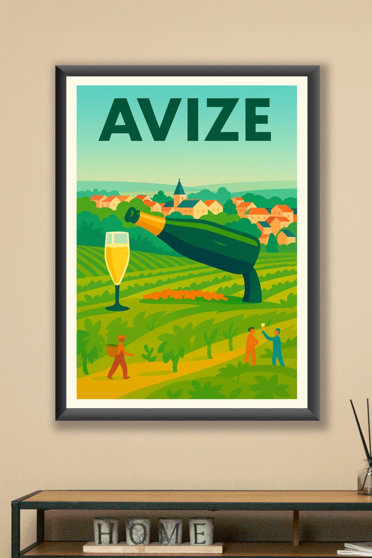 Affiche de Avize - L'élégance champenoise au cœur des vignobles