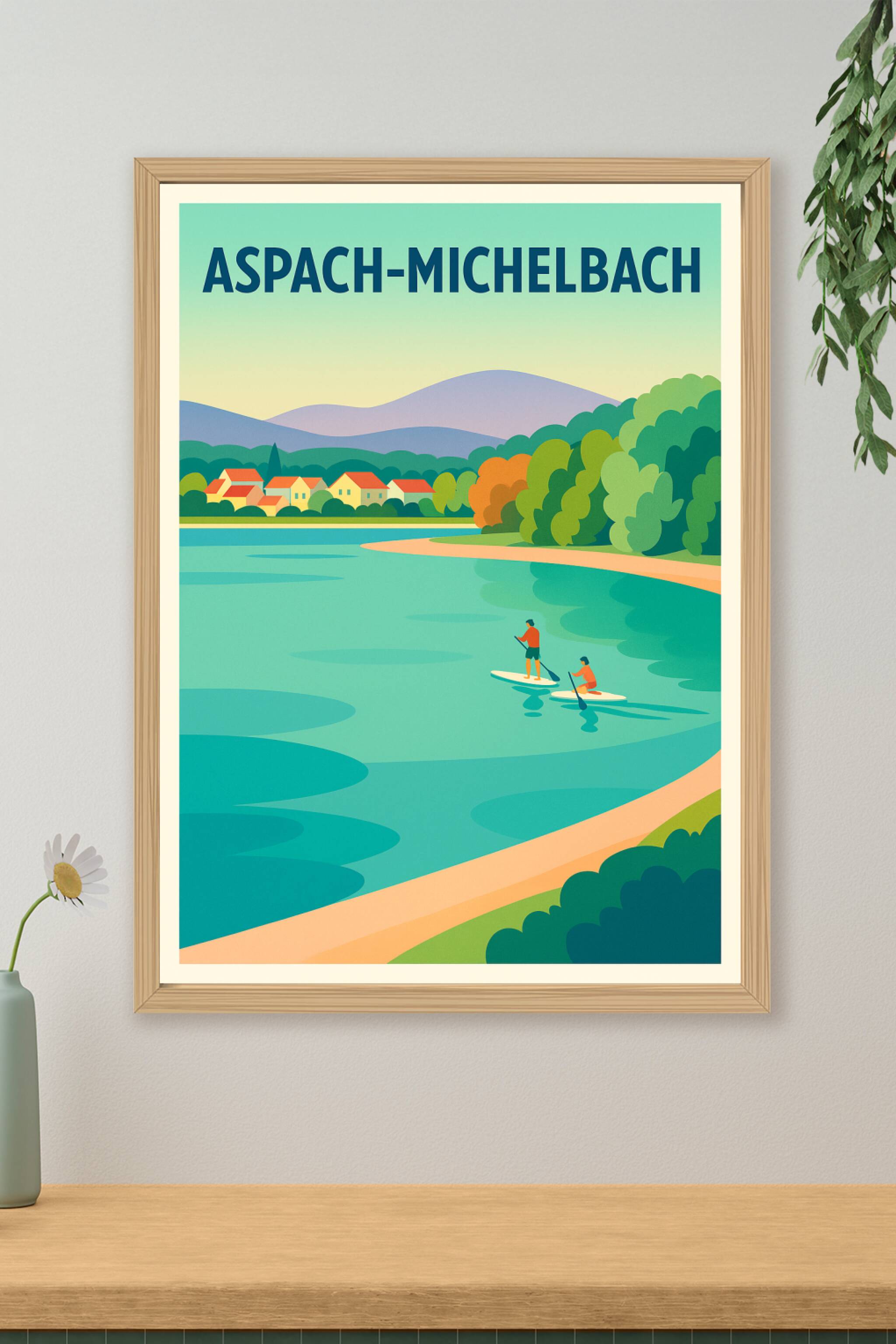 Affiche de Aspach-Michelbach - Évasion nature et détente au fil de l'eau