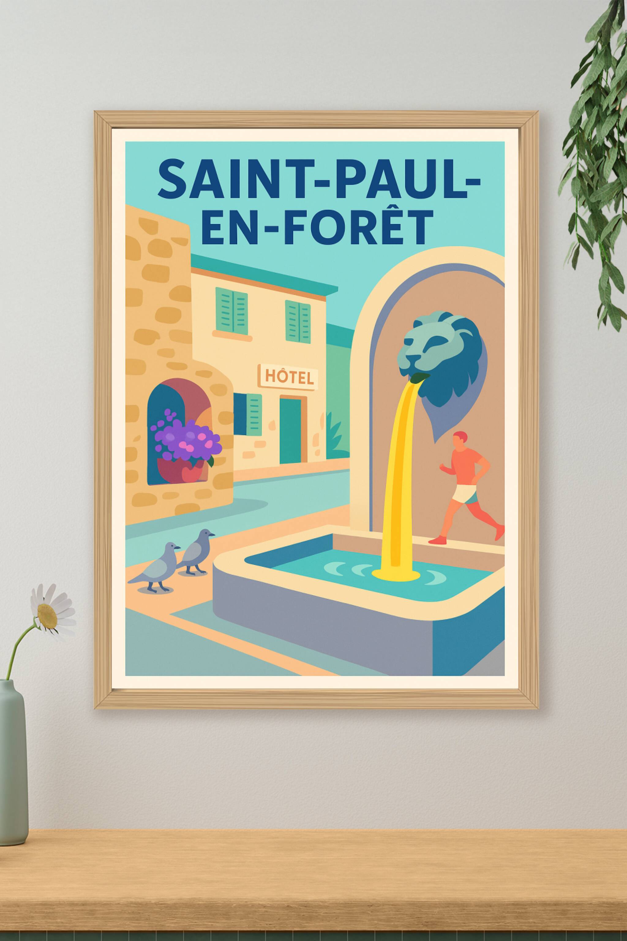 Affiche de Saint-Paul-en-Forêt - Charme provençal et douceur de vivre