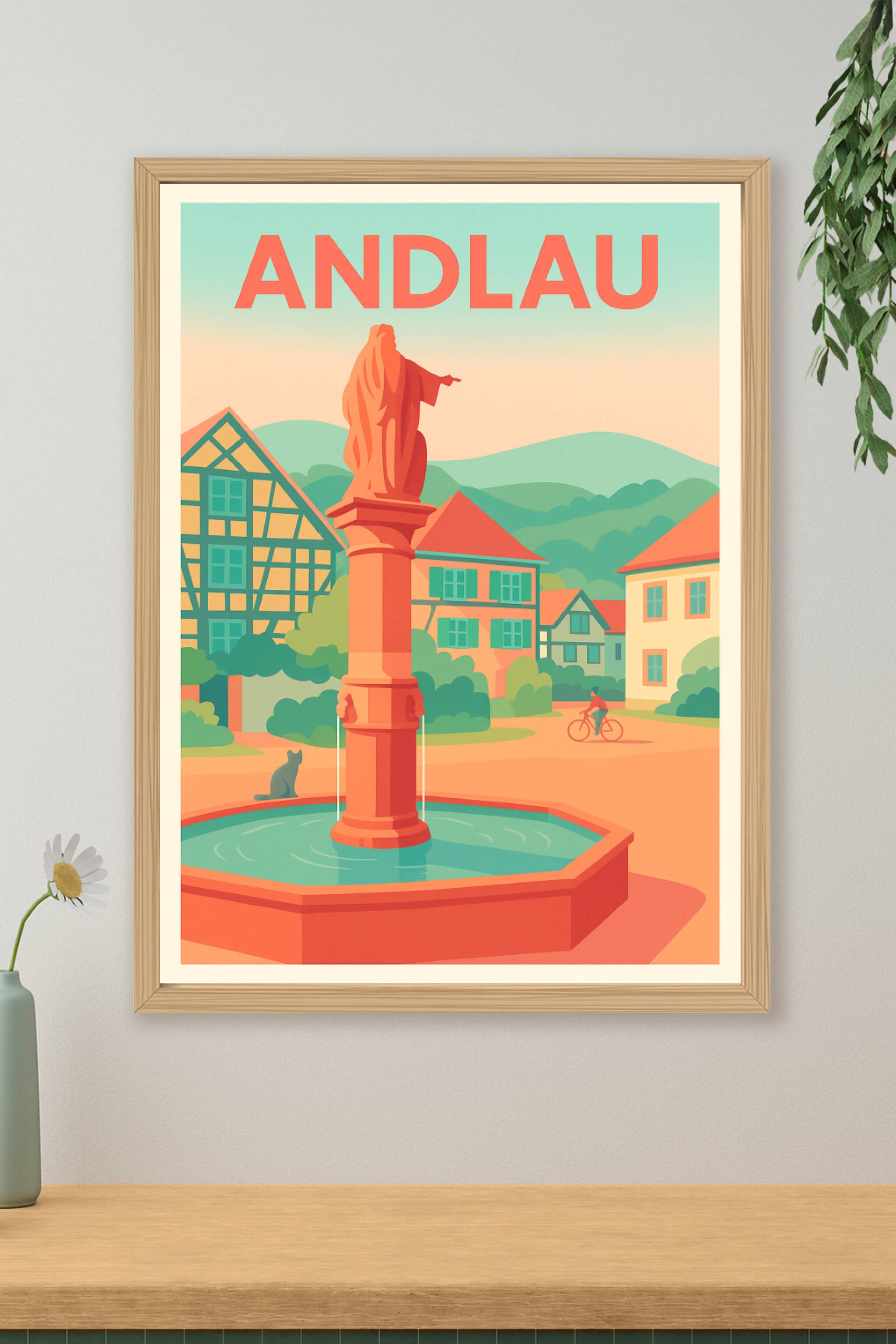 Affiche de Andlau - Charme et sérénité au cœur de l'Alsace