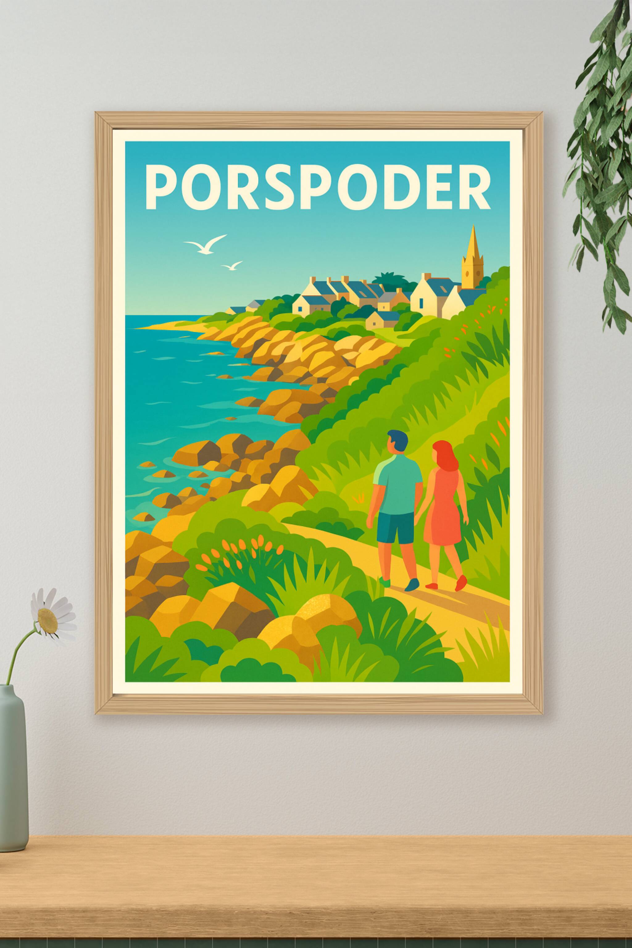 Affiche de Porspoder - Balade romantique sur la côte bretonne