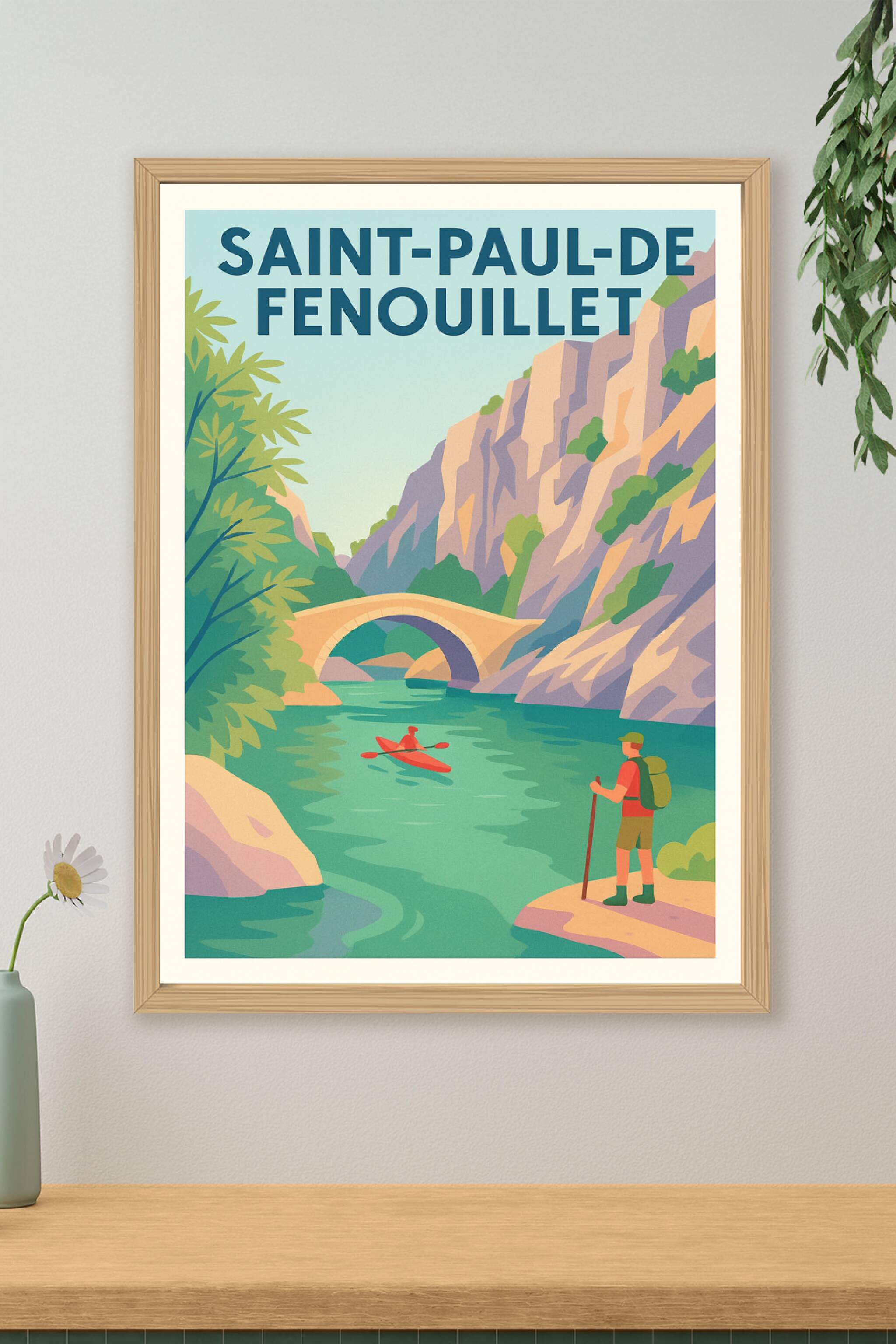 Affiche de Saint-Paul-de-Fenouillet - Aventure et nature en plein cœur des gorges