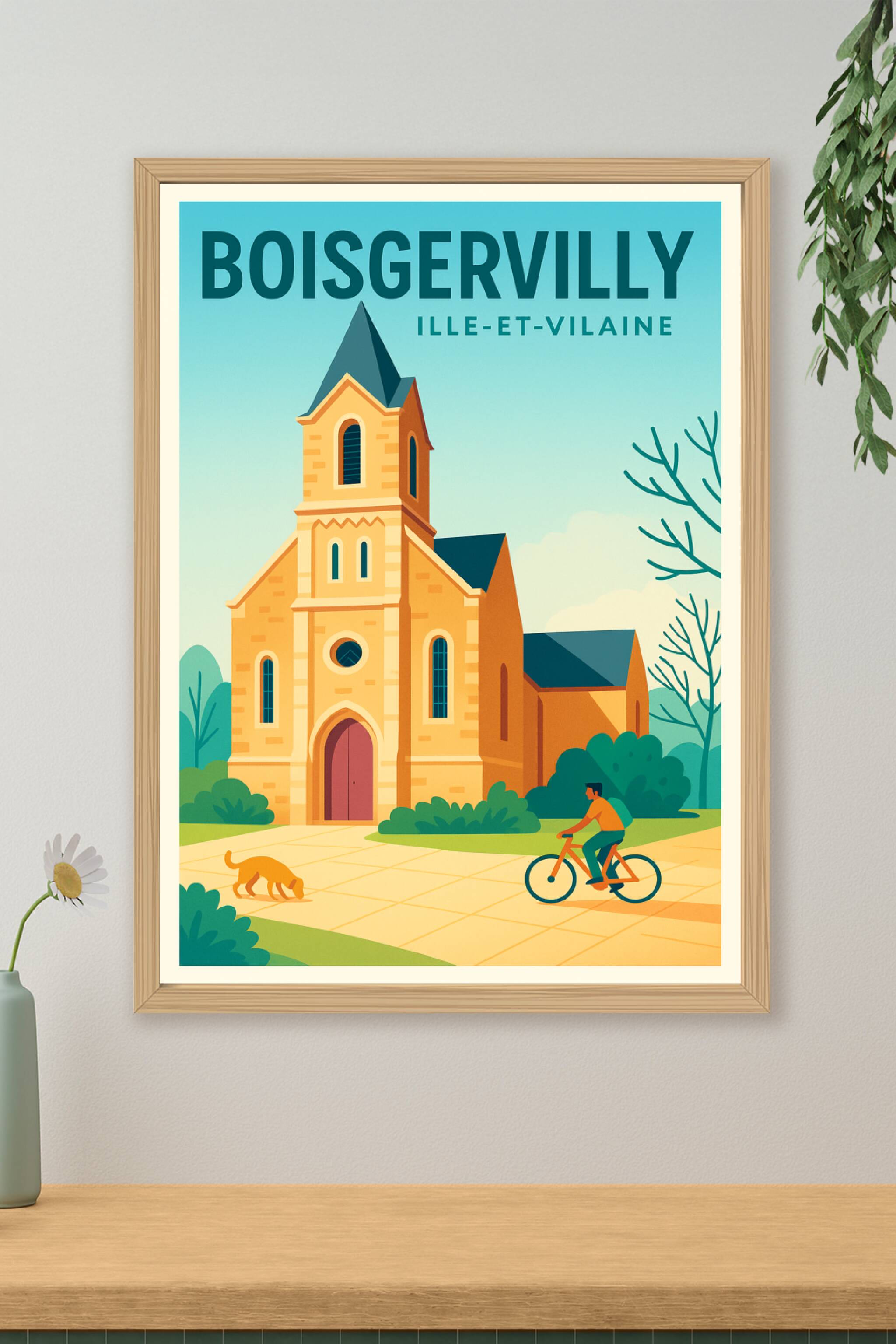 Affiche de Boisgervilly - Charme et Sérénité en Ille-et-Vilaine