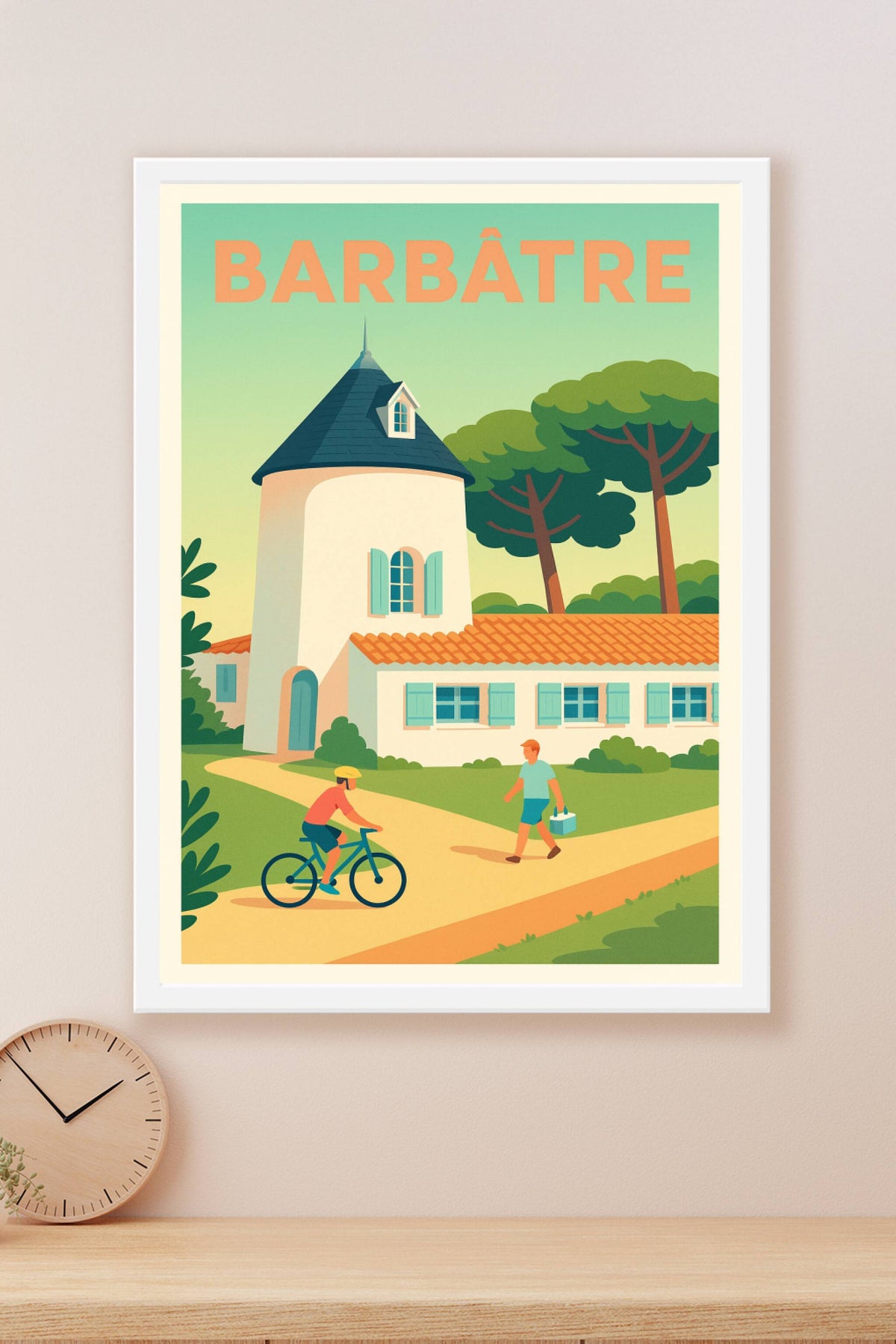 Affiche de Barbâtre - L'élégance paisible de la campagne vendéenne